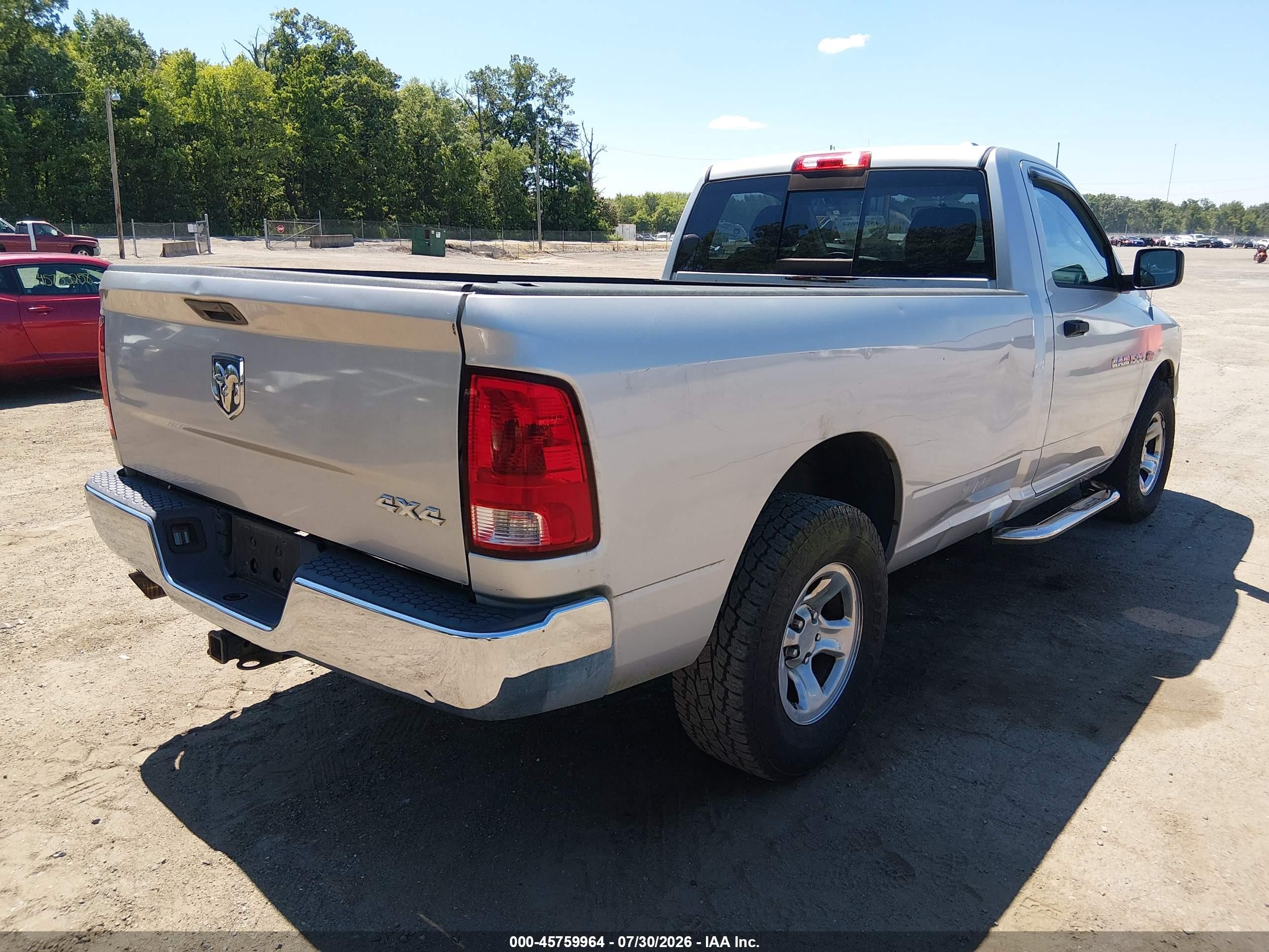 2012 Ram 1500 Tradesman Silver vin: 3C6JD7DT1CG251381