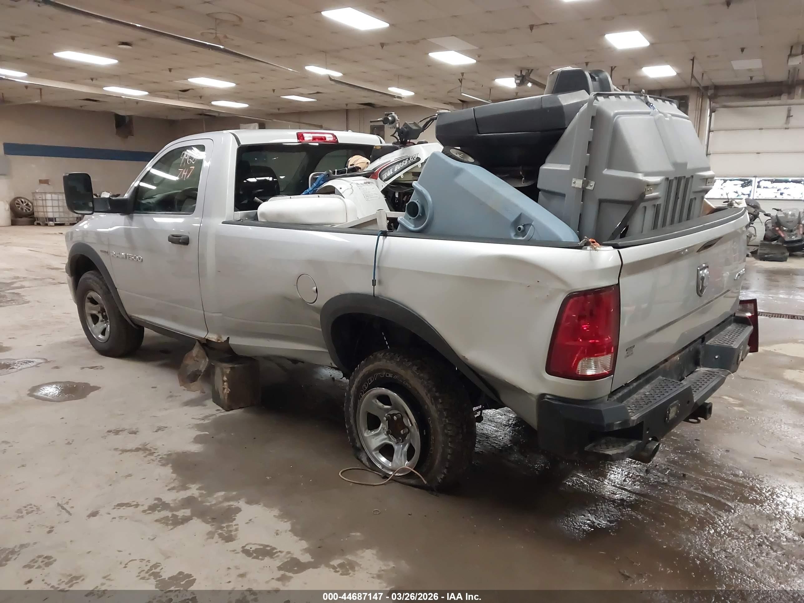 2012 Ram 1500 St Silver vin: 3C6JD7DTXCG120045