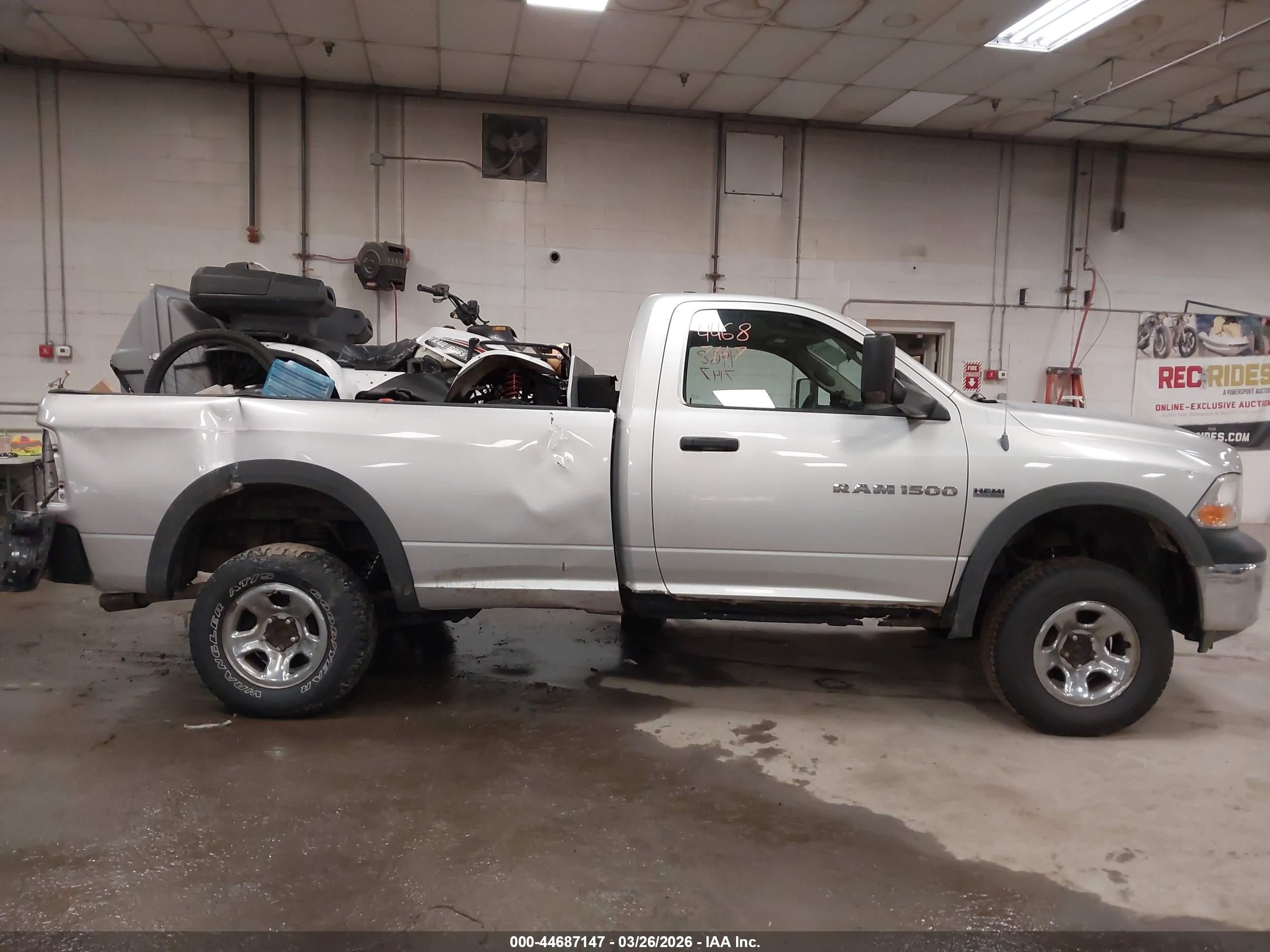 2012 Ram 1500 St Silver vin: 3C6JD7DTXCG120045
