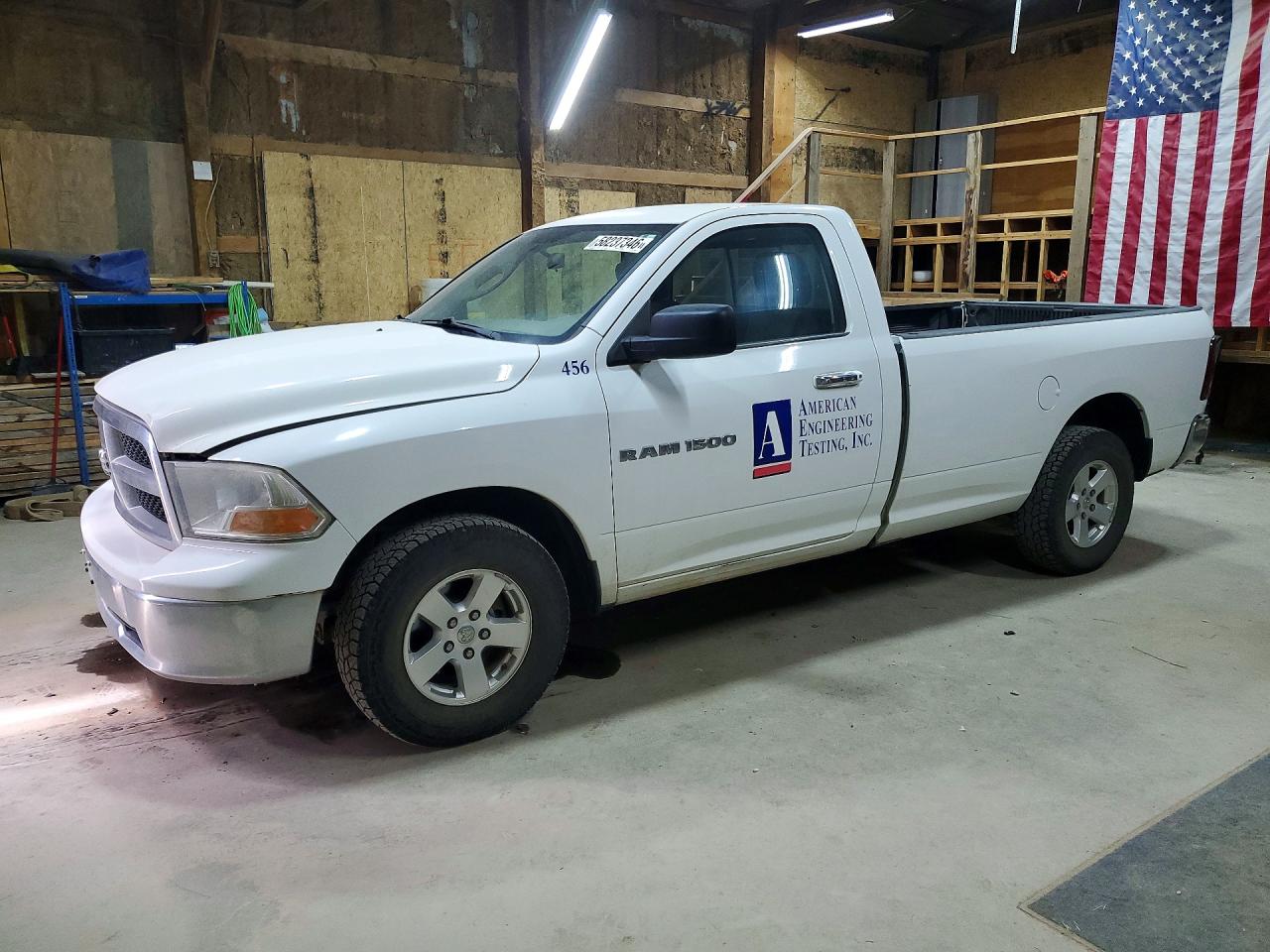 2012 Dodge Ram 1500 Slt White vin: 3C6JD7EP2CG169290