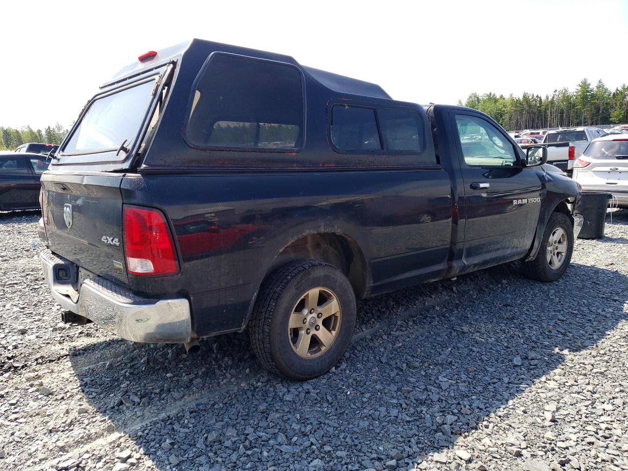 2012 Dodge Ram 1500 Slt Black vin: 3C6JD7EP5CG218272