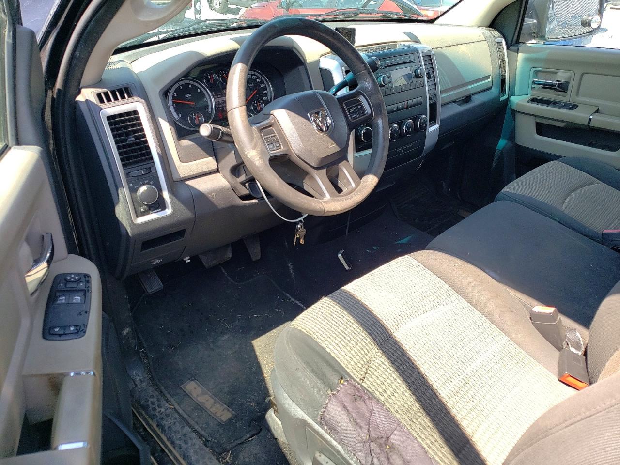 2012 Dodge Ram 1500 Slt Black vin: 3C6JD7EP5CG218272