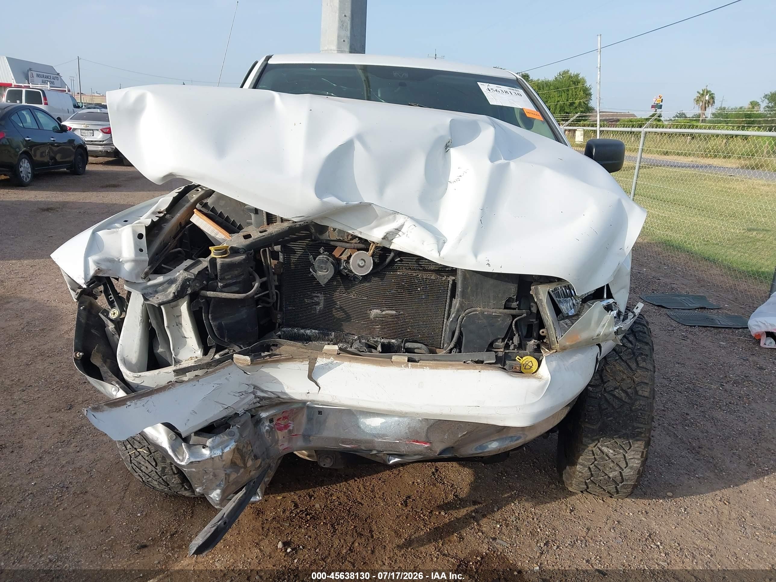 2012 Ram 1500 Slt White vin: 3C6JD7EPXCG175757
