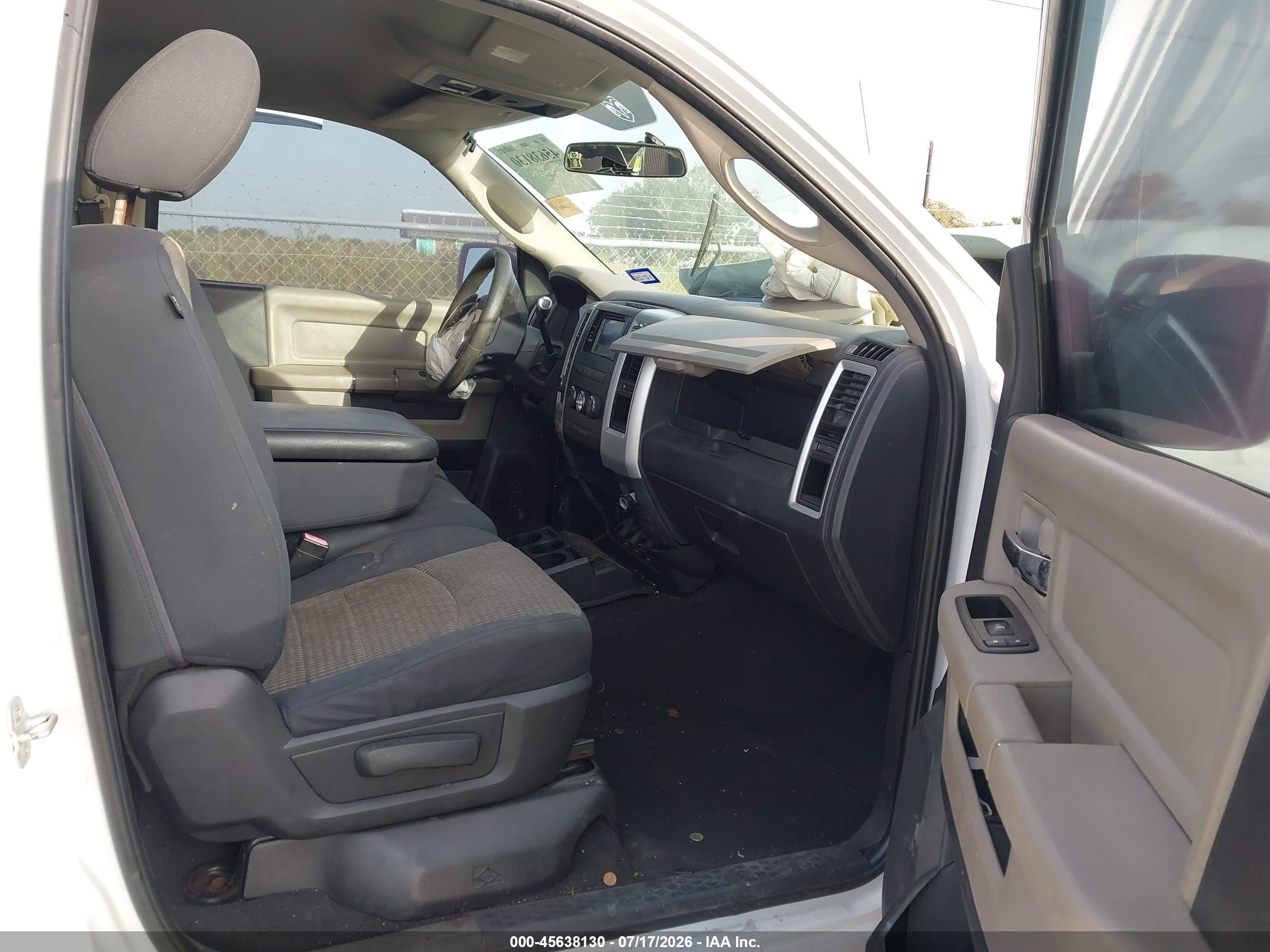 2012 Ram 1500 Slt White vin: 3C6JD7EPXCG175757