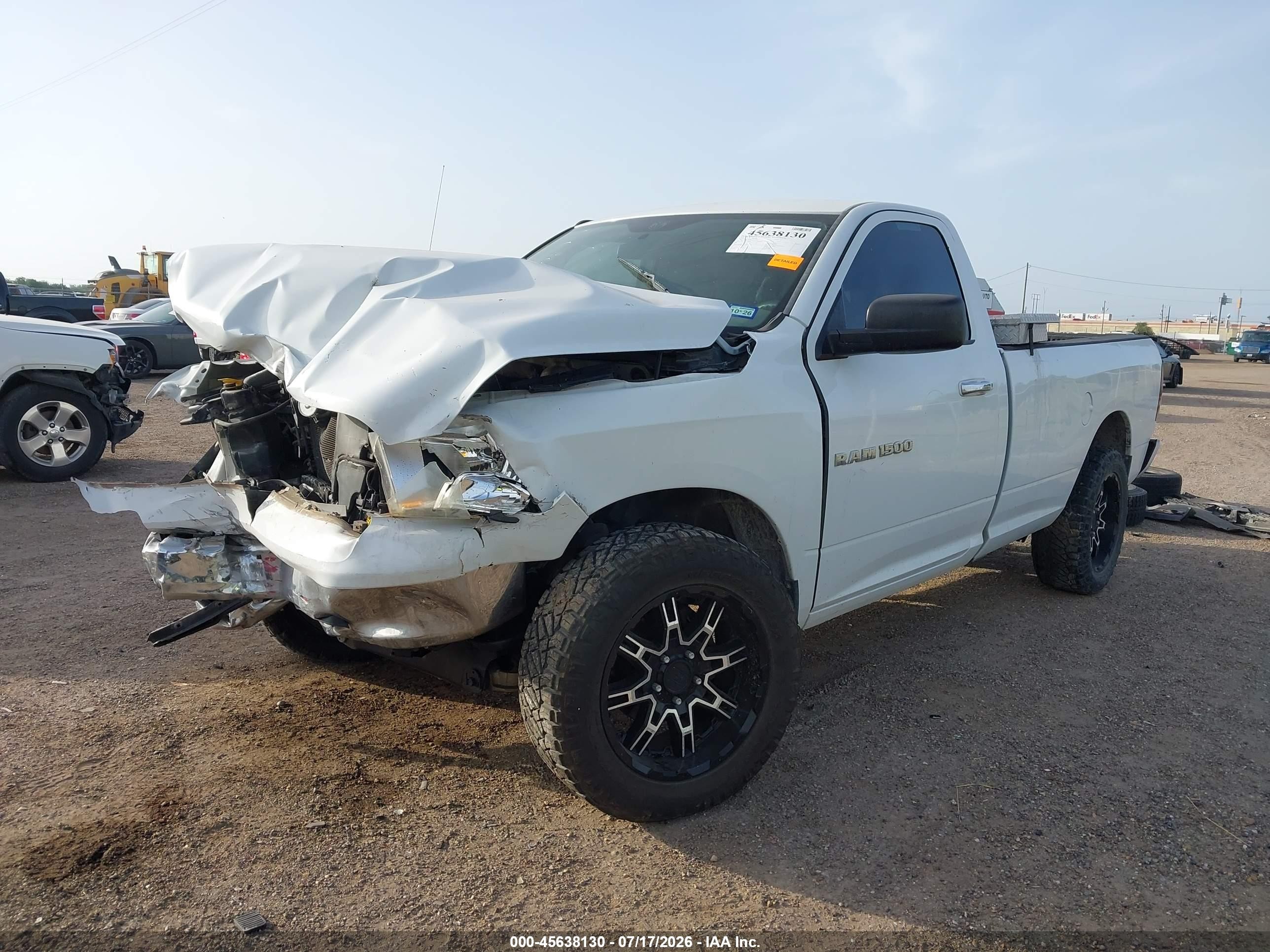 2012 Ram 1500 Slt White vin: 3C6JD7EPXCG175757