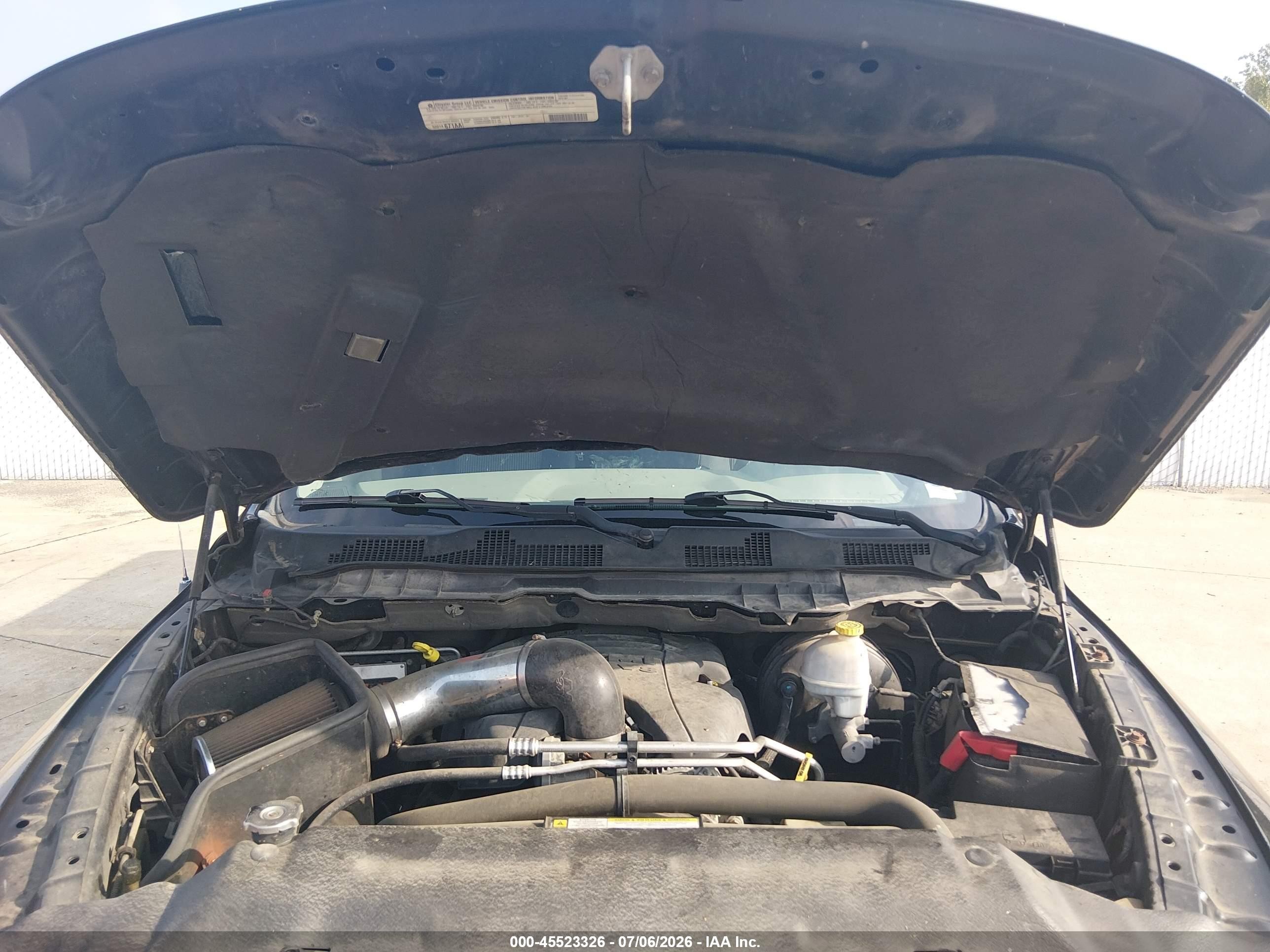 2012 Ram 1500 Outdoorsman Black vin: 3C6JD7ET1CG103181