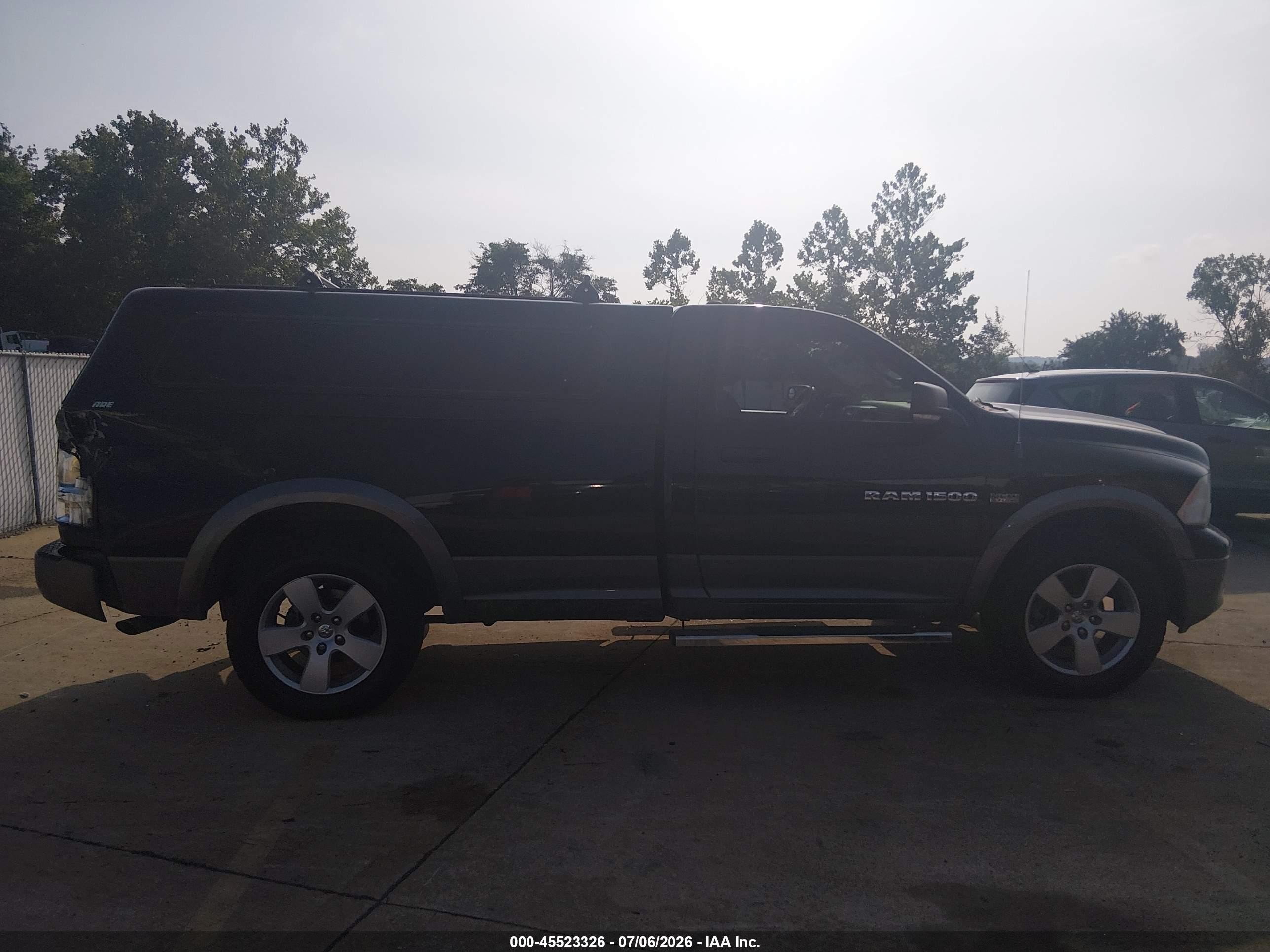 2012 Ram 1500 Outdoorsman Black vin: 3C6JD7ET1CG103181