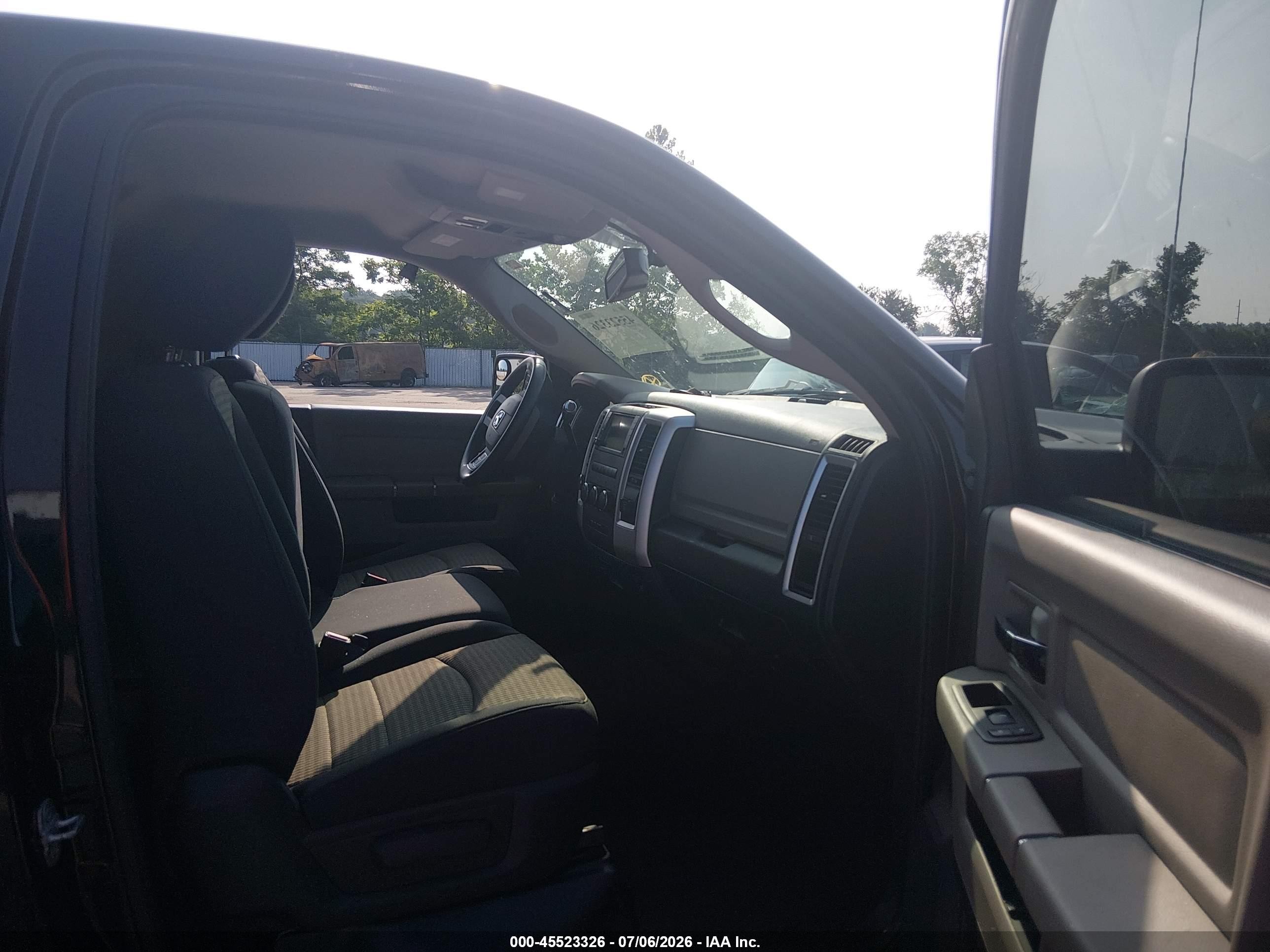 2012 Ram 1500 Outdoorsman Black vin: 3C6JD7ET1CG103181