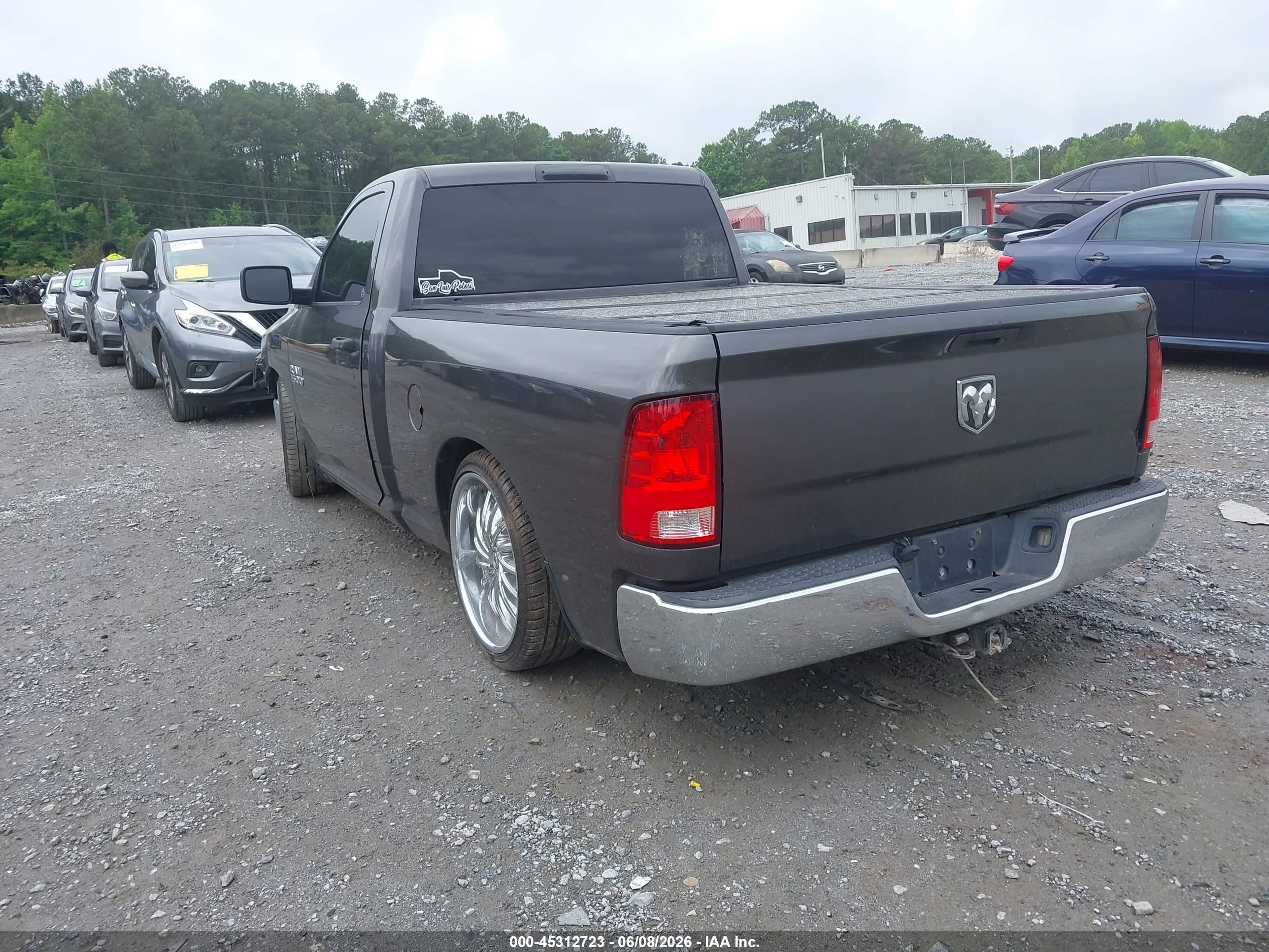 2014 Ram 1500 Tradesman Gray vin: 3C6JR6AG1EG161007
