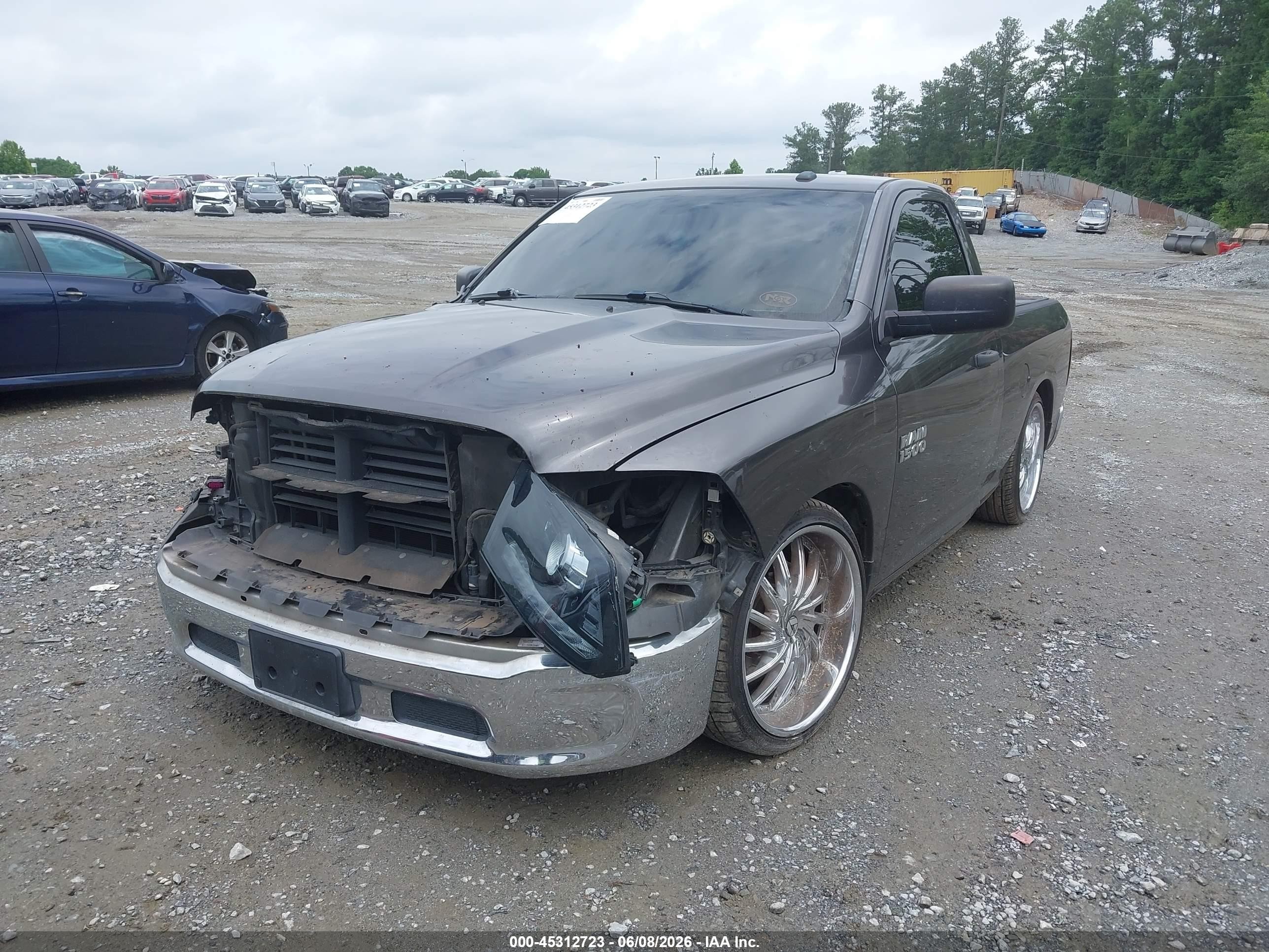 2014 Ram 1500 Tradesman Gray vin: 3C6JR6AG1EG161007