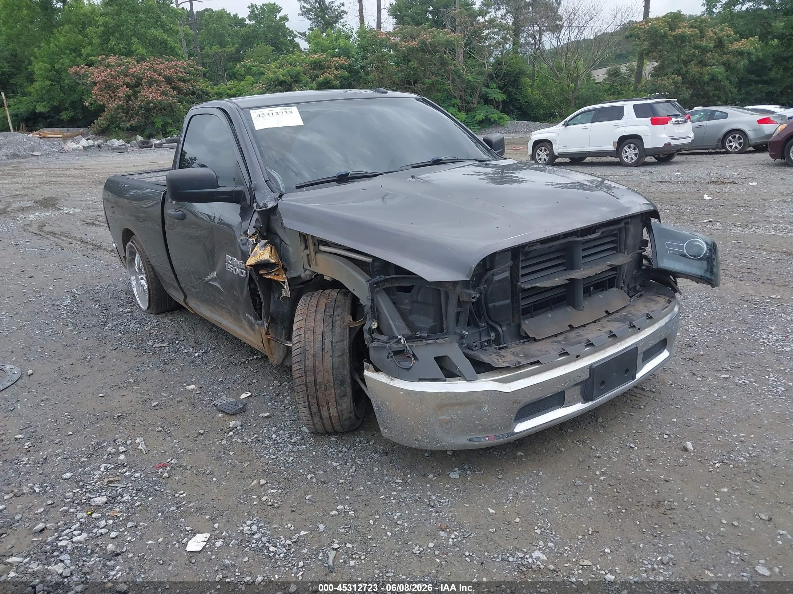 2014 Ram 1500 Tradesman Gray vin: 3C6JR6AG1EG161007