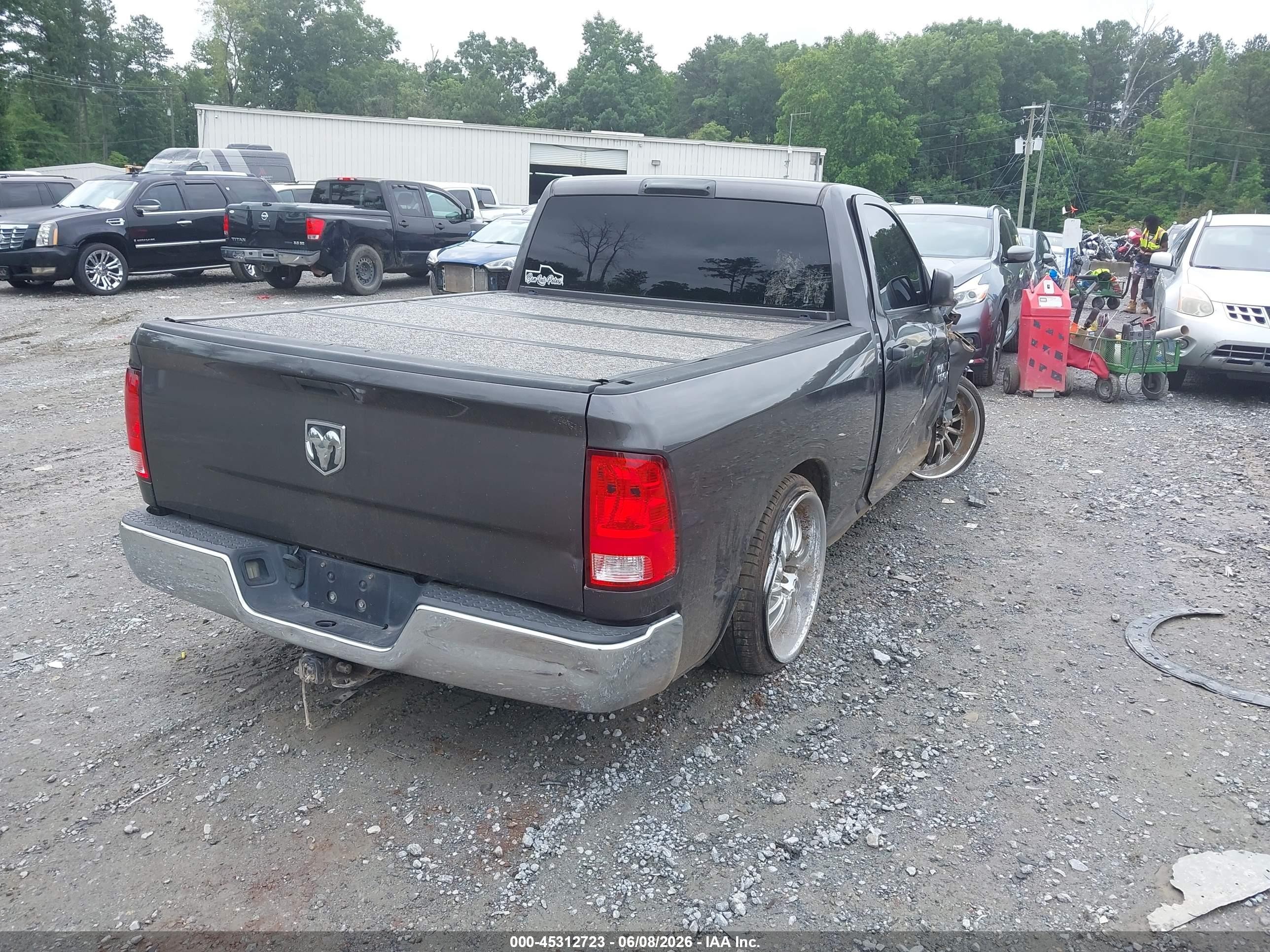2014 Ram 1500 Tradesman Gray vin: 3C6JR6AG1EG161007