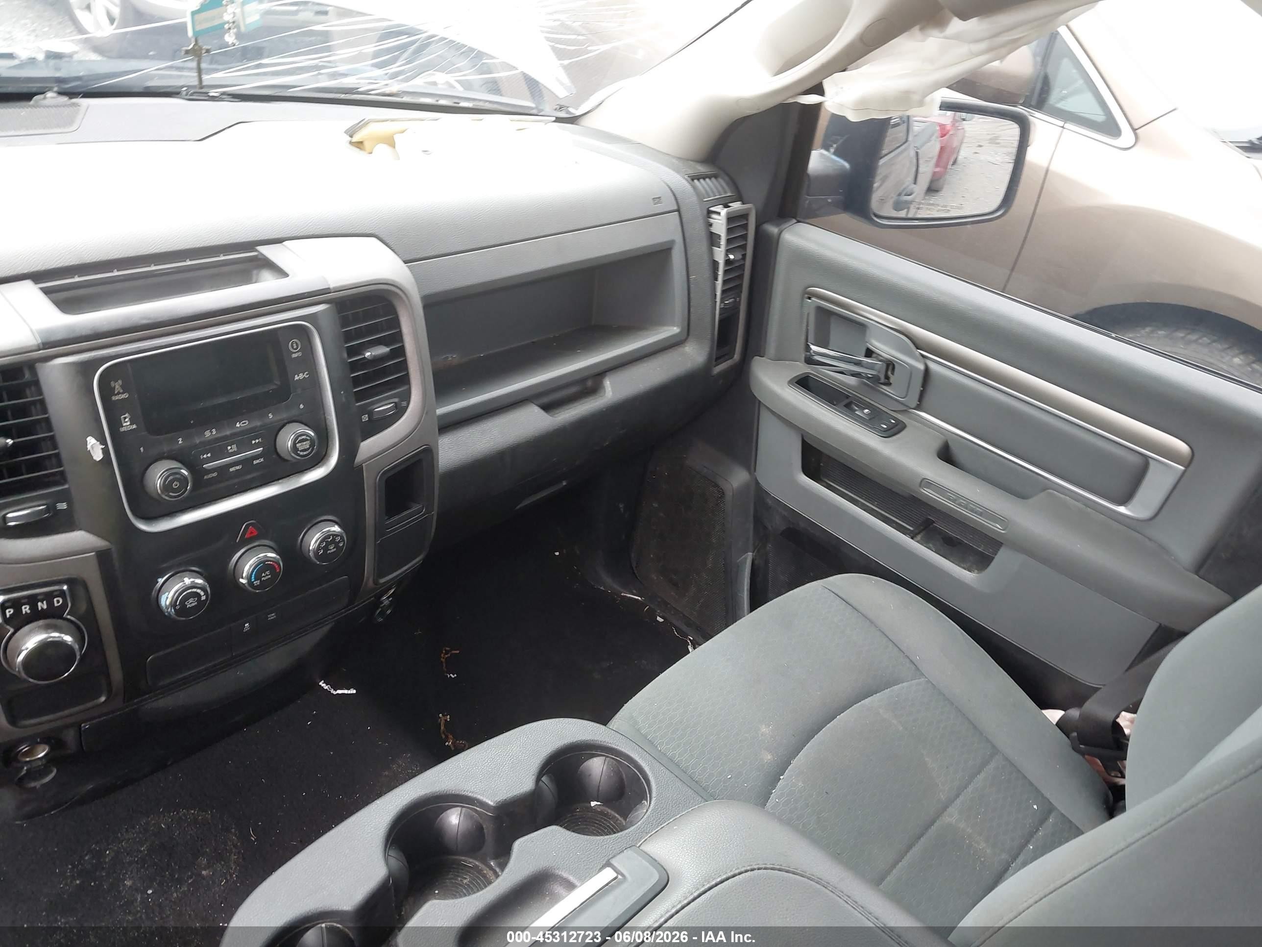 2014 Ram 1500 Tradesman Gray vin: 3C6JR6AG1EG161007