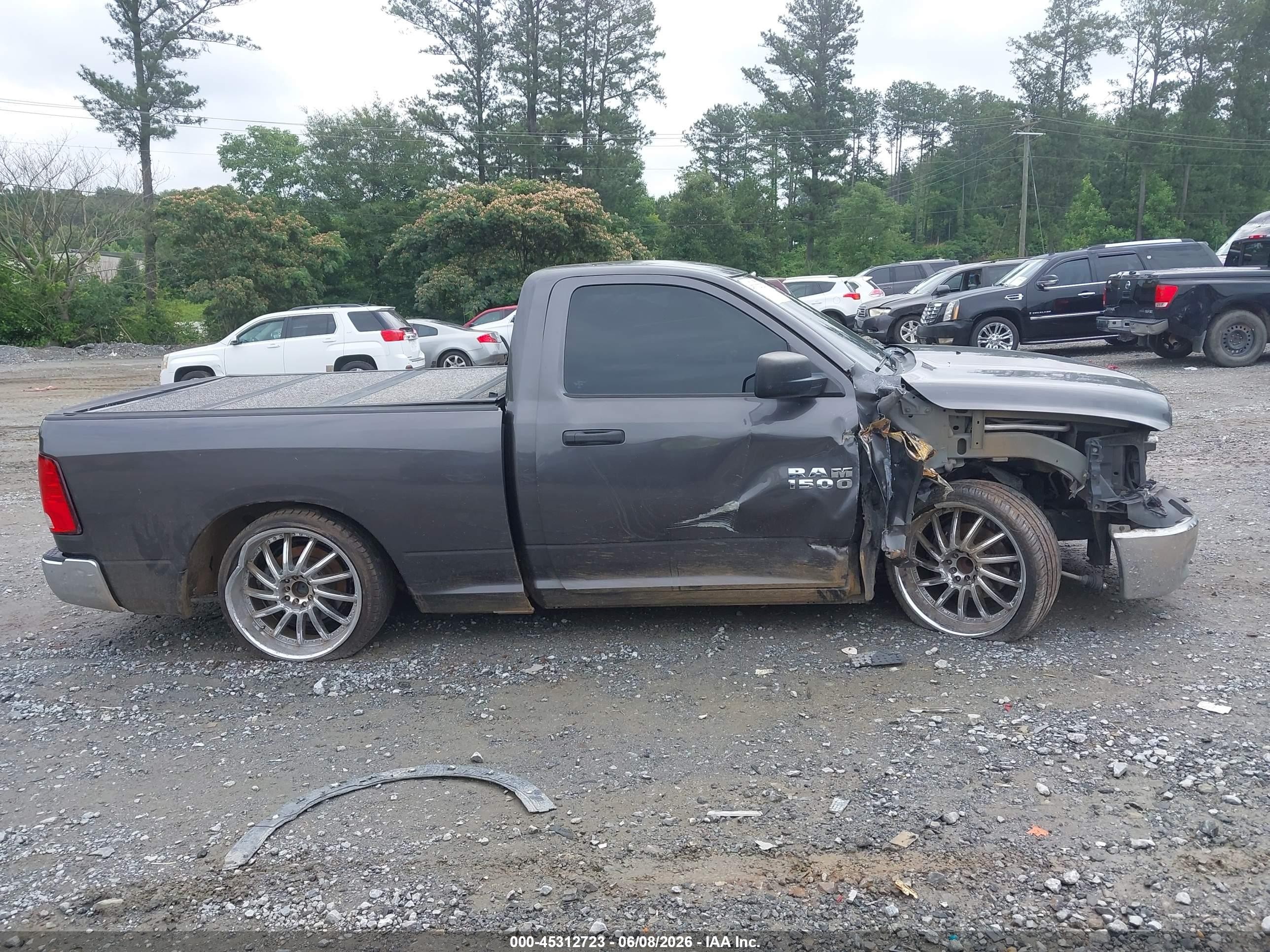 2014 Ram 1500 Tradesman Gray vin: 3C6JR6AG1EG161007