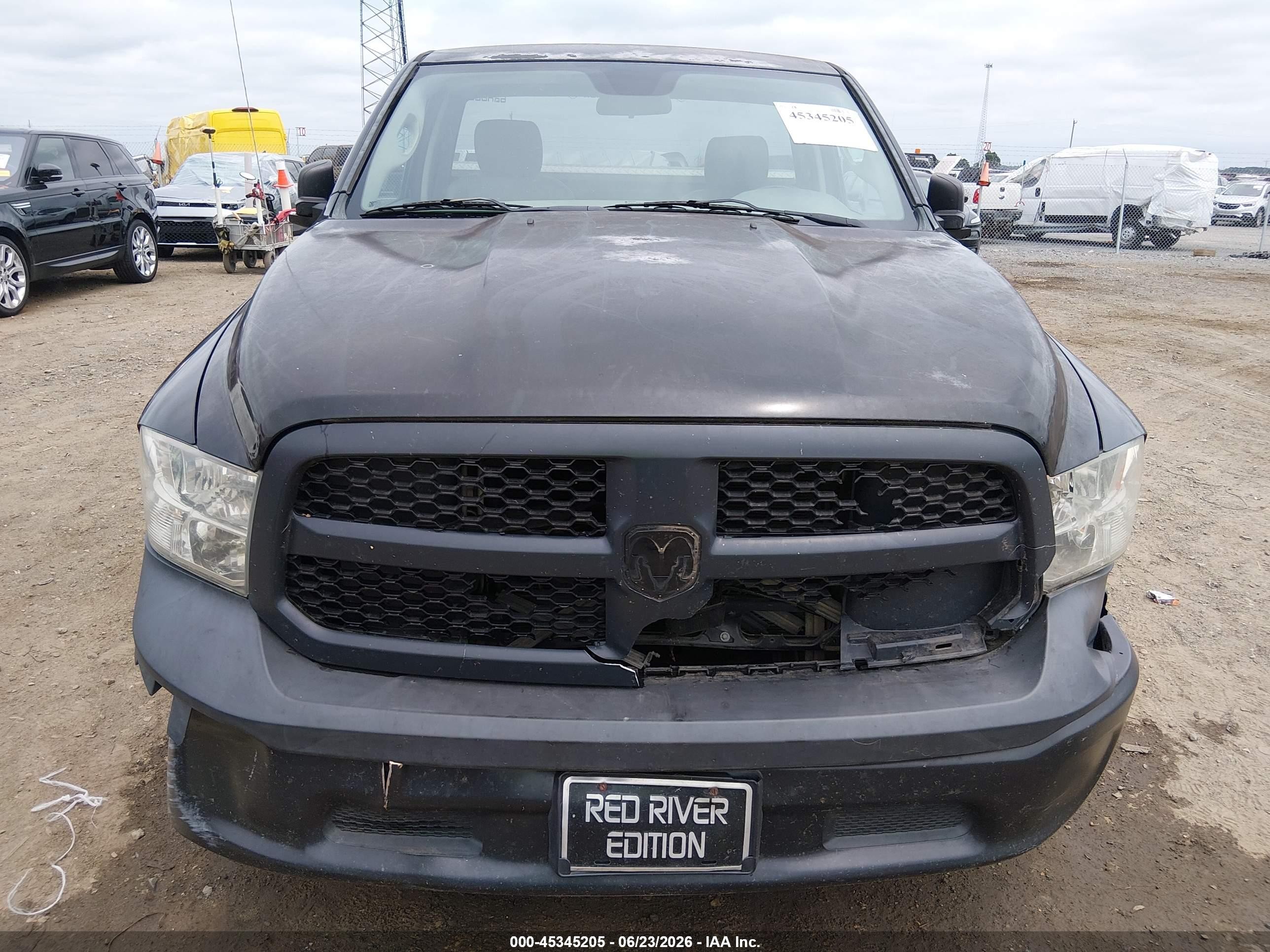 2014 Ram 1500 Tradesman Black vin: 3C6JR6AG2EG121745