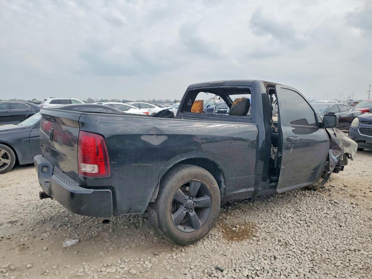 2015 Dodge Ram 1500 Black vin: 3C6JR6AG3FG589274