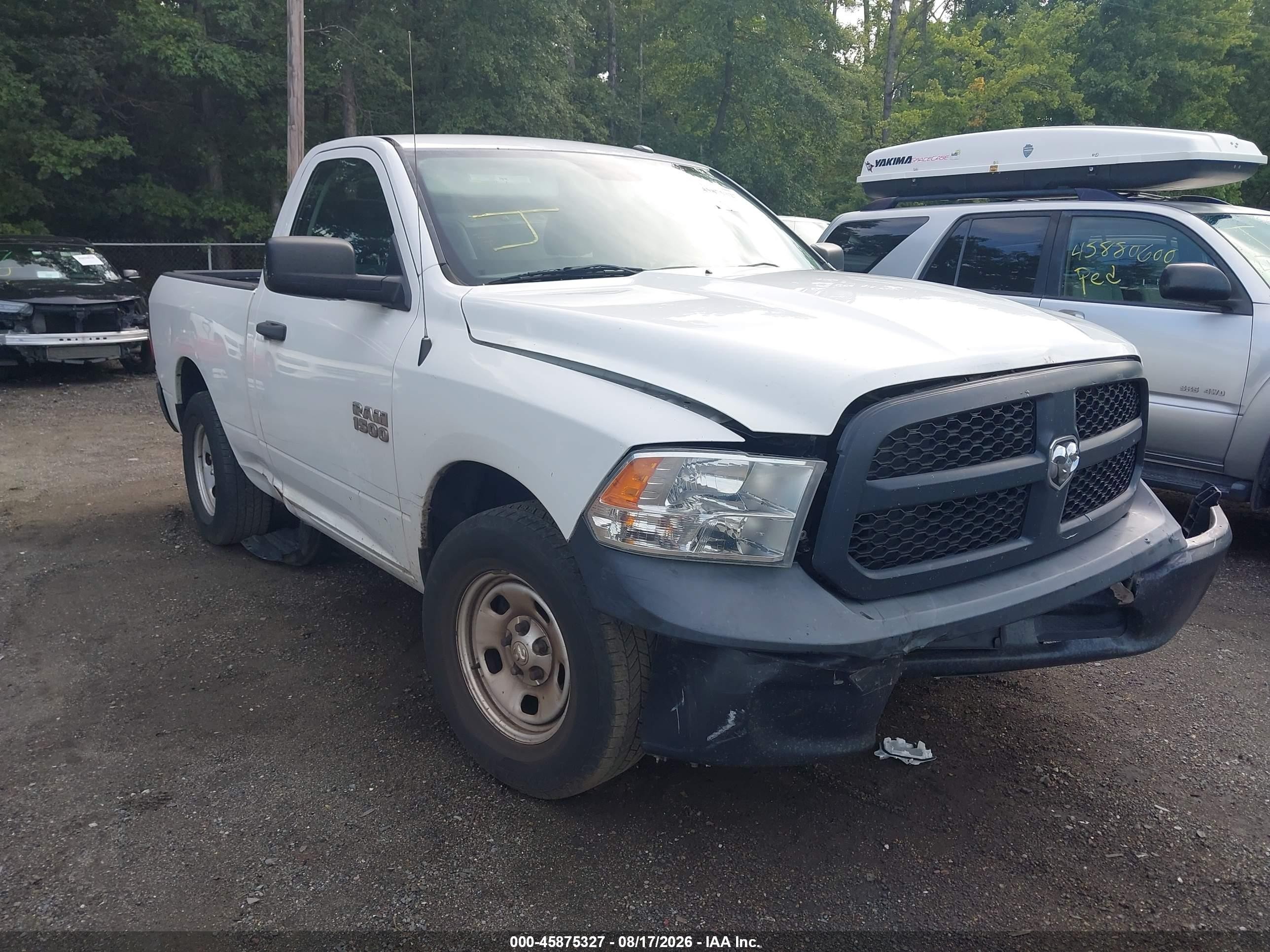 2015 Ram 1500 Tradesman Белый vin: 3C6JR6AG7FG522399