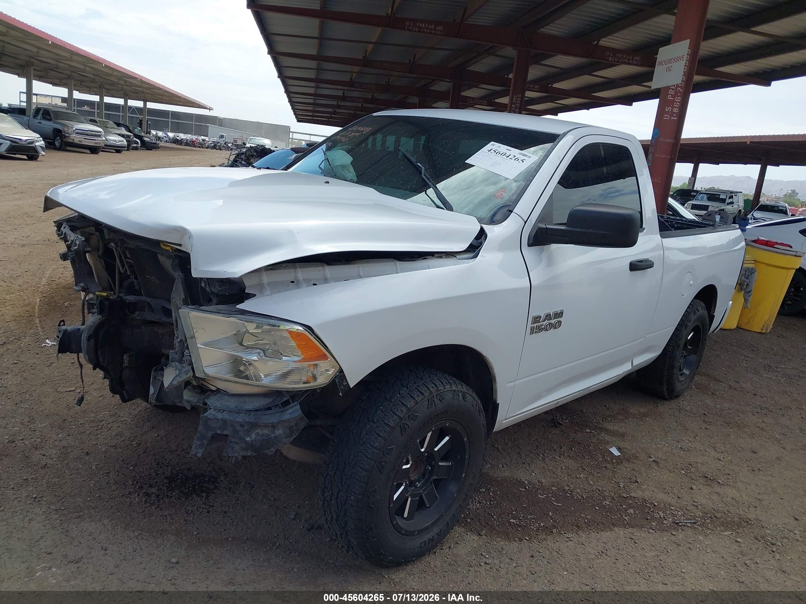 2013 Ram 1500 Tradesman Белый vin: 3C6JR6AP0DG552695