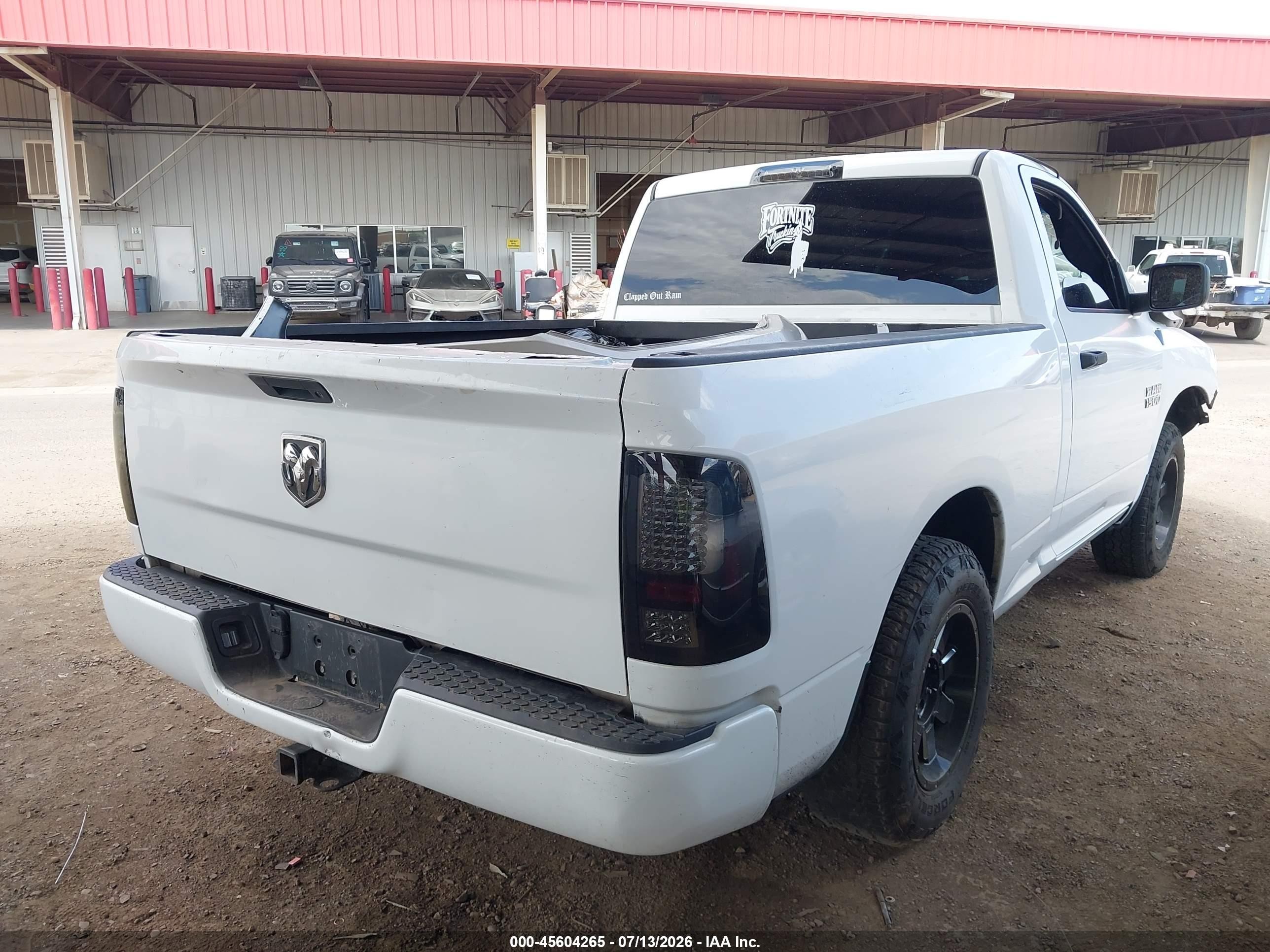 2013 Ram 1500 Tradesman Белый vin: 3C6JR6AP0DG552695