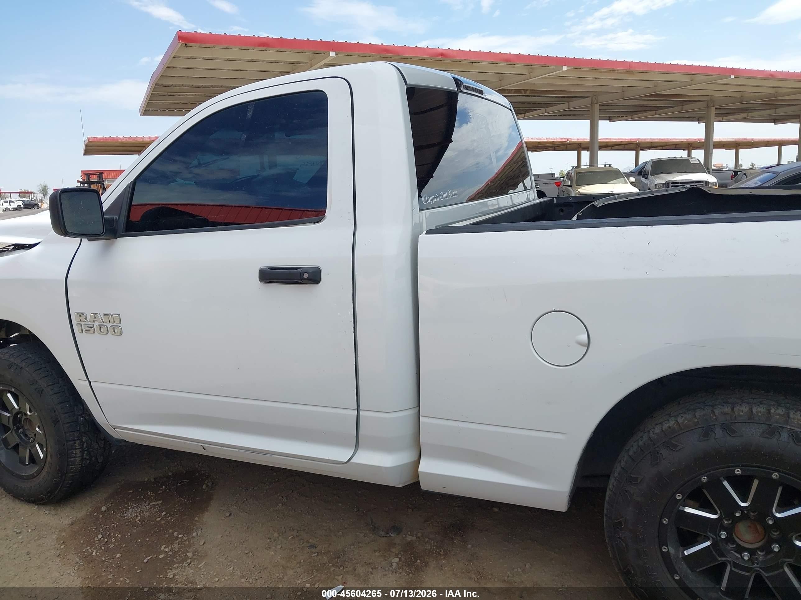 2013 Ram 1500 Tradesman Белый vin: 3C6JR6AP0DG552695
