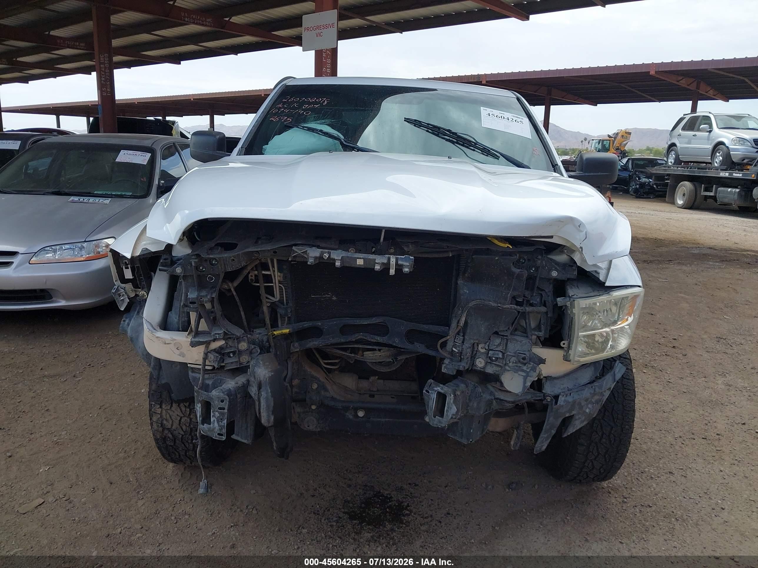 2013 Ram 1500 Tradesman Белый vin: 3C6JR6AP0DG552695