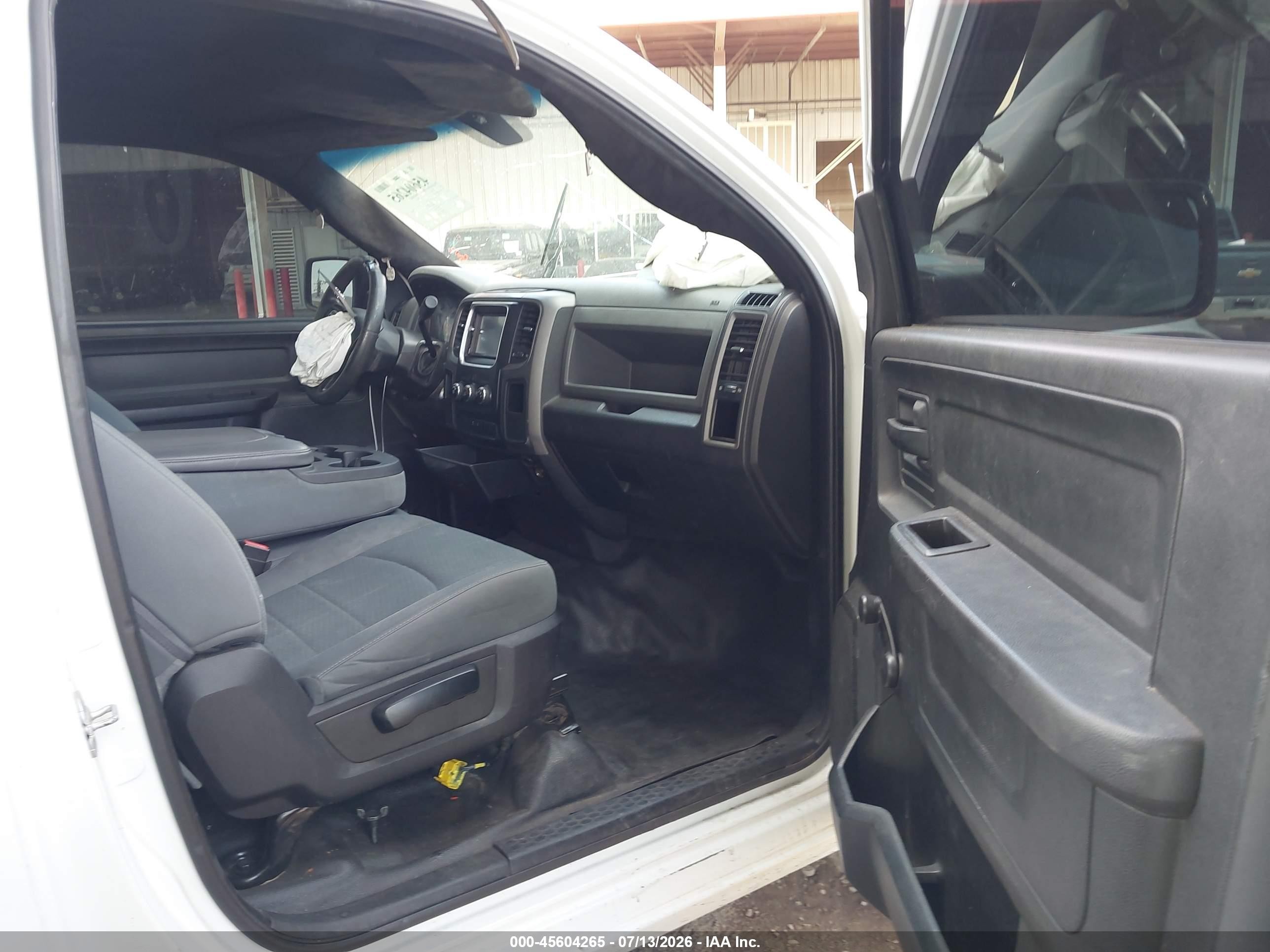 2013 Ram 1500 Tradesman Белый vin: 3C6JR6AP0DG552695