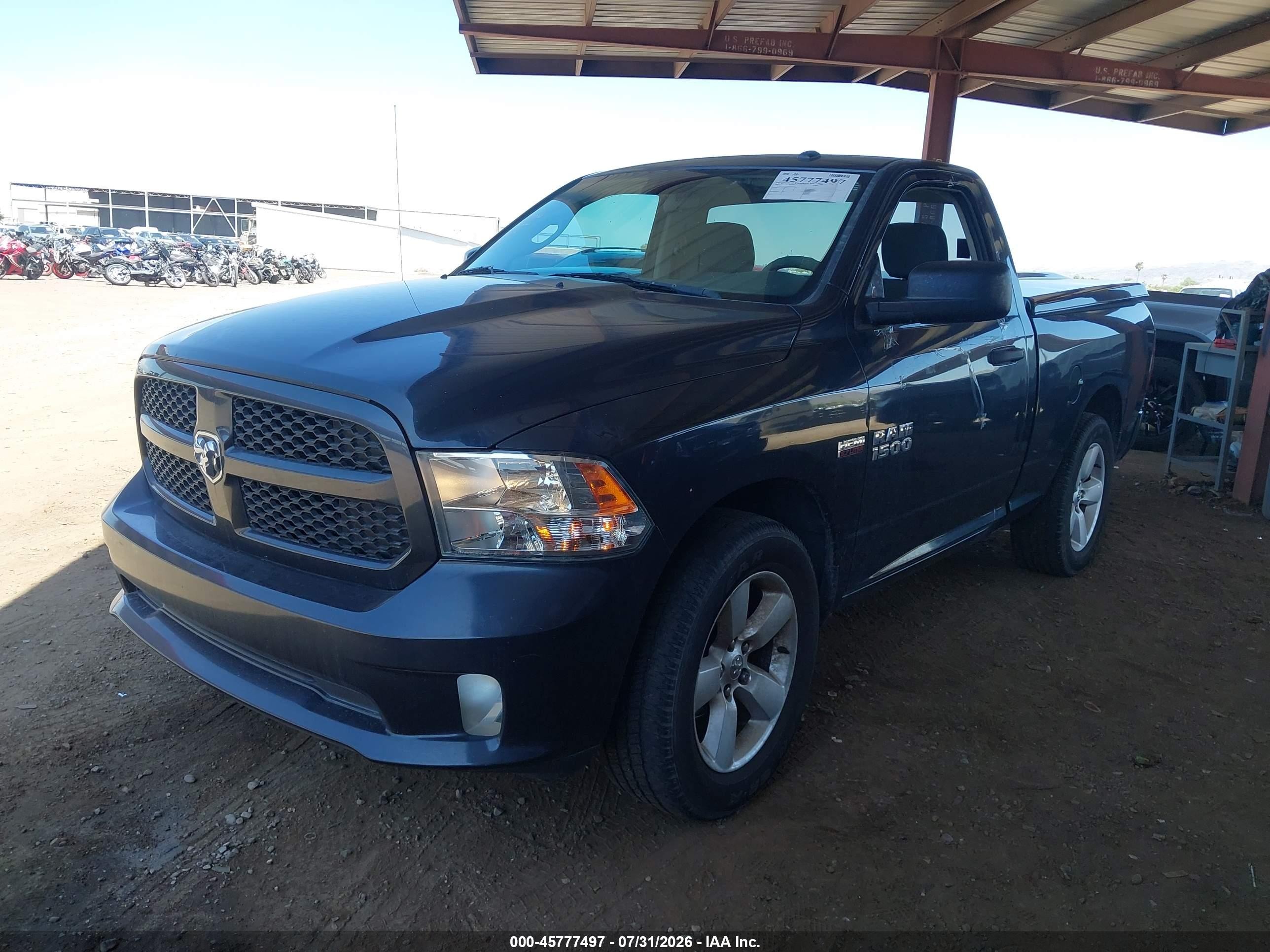 2013 Ram 1500 Express Gray vin: 3C6JR6AT0DG527325