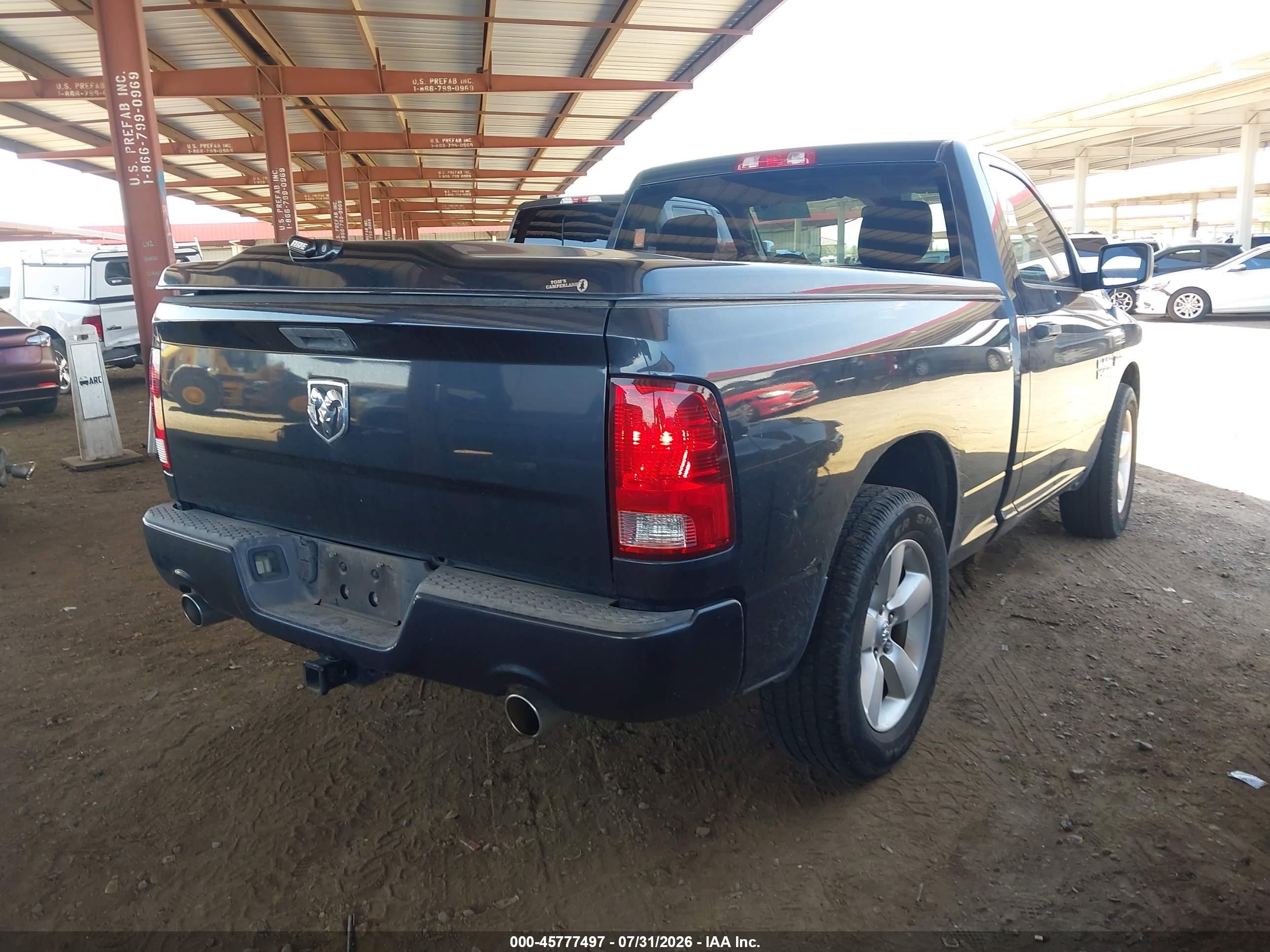 2013 Ram 1500 Express Gray vin: 3C6JR6AT0DG527325