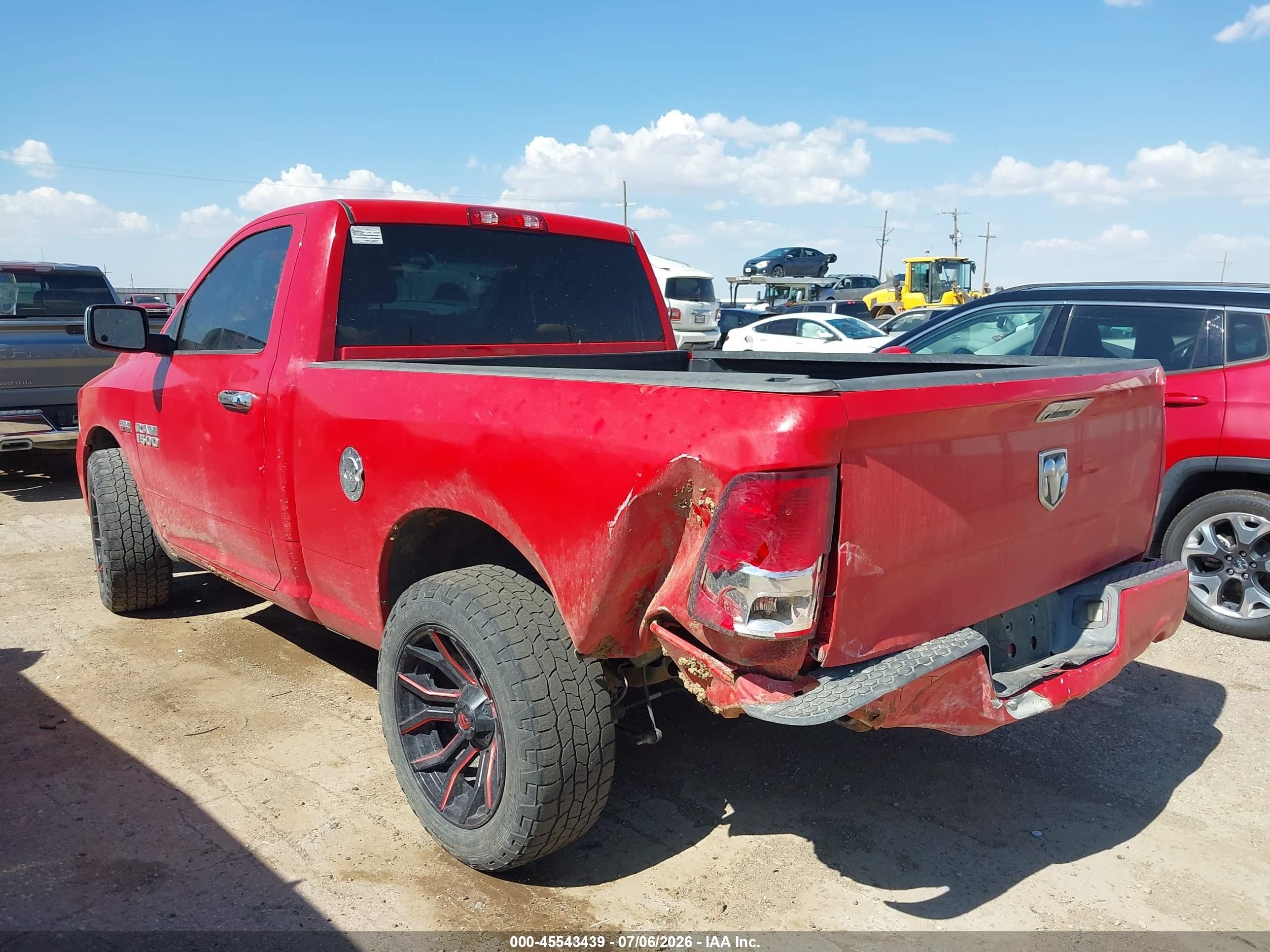 2013 Ram 1500 Express Red vin: 3C6JR6AT2DG541632