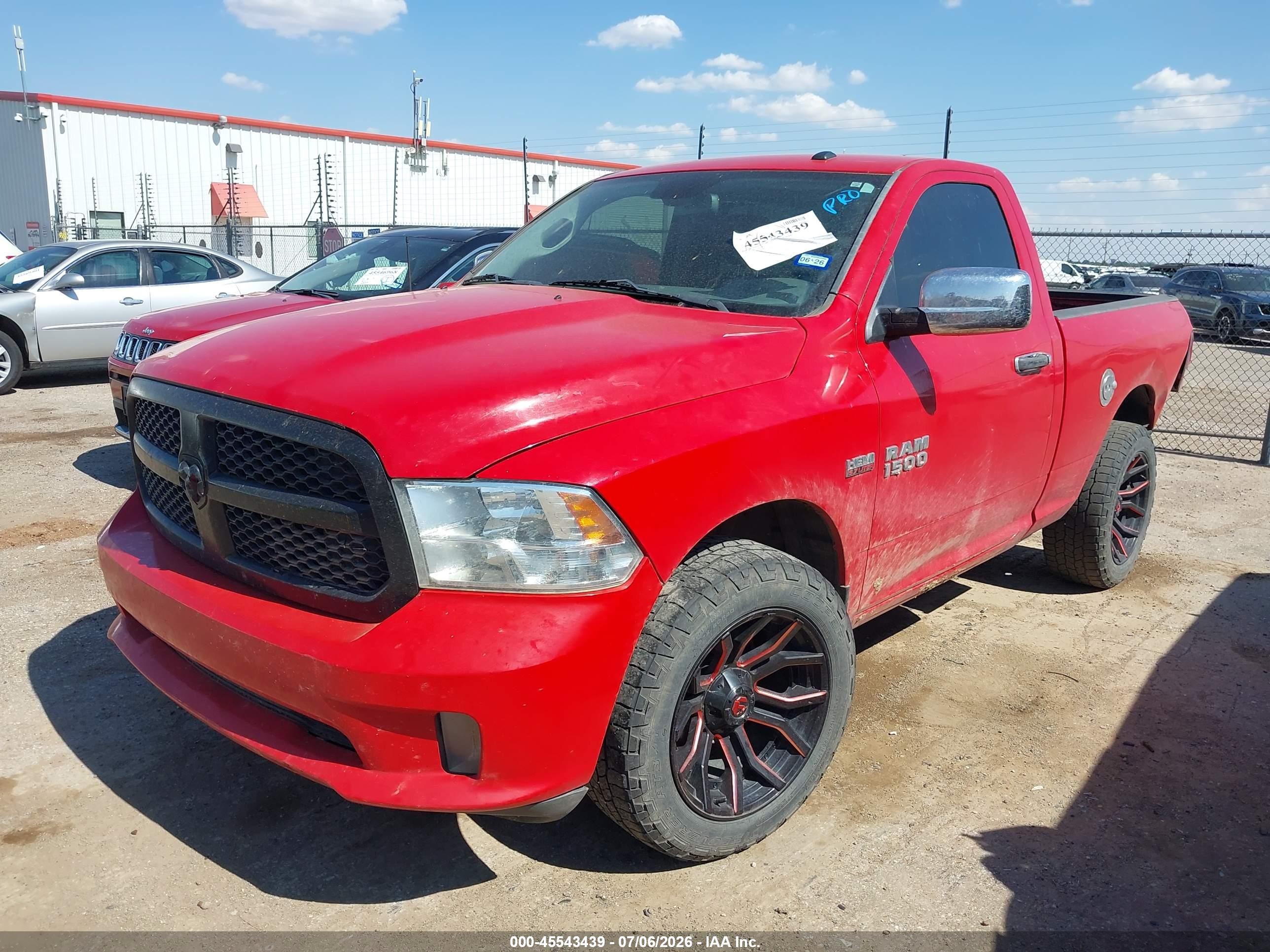 2013 Ram 1500 Express Red vin: 3C6JR6AT2DG541632