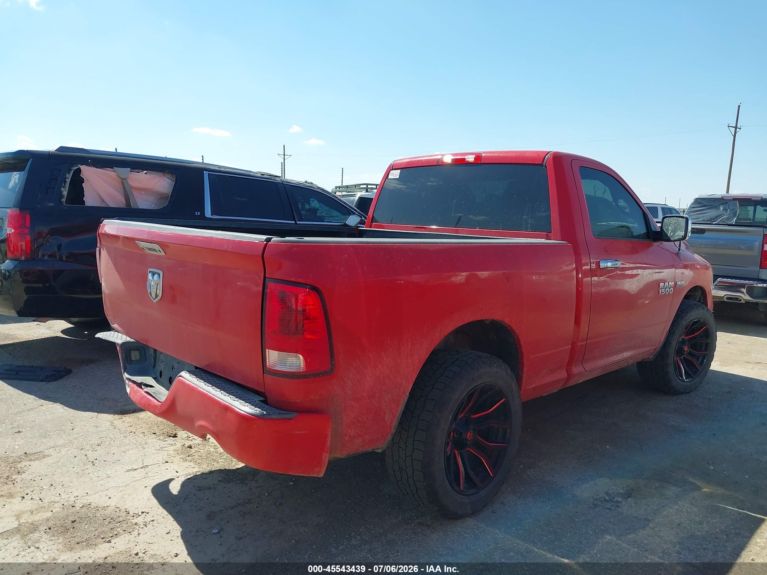2013 Ram 1500 Express Red vin: 3C6JR6AT2DG541632