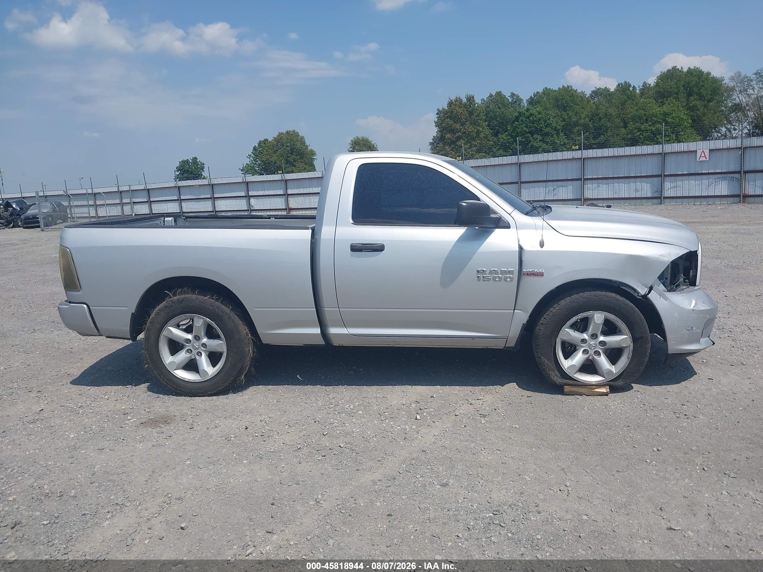 2014 Ram 1500 Express Silver vin: 3C6JR6AT2EG174345