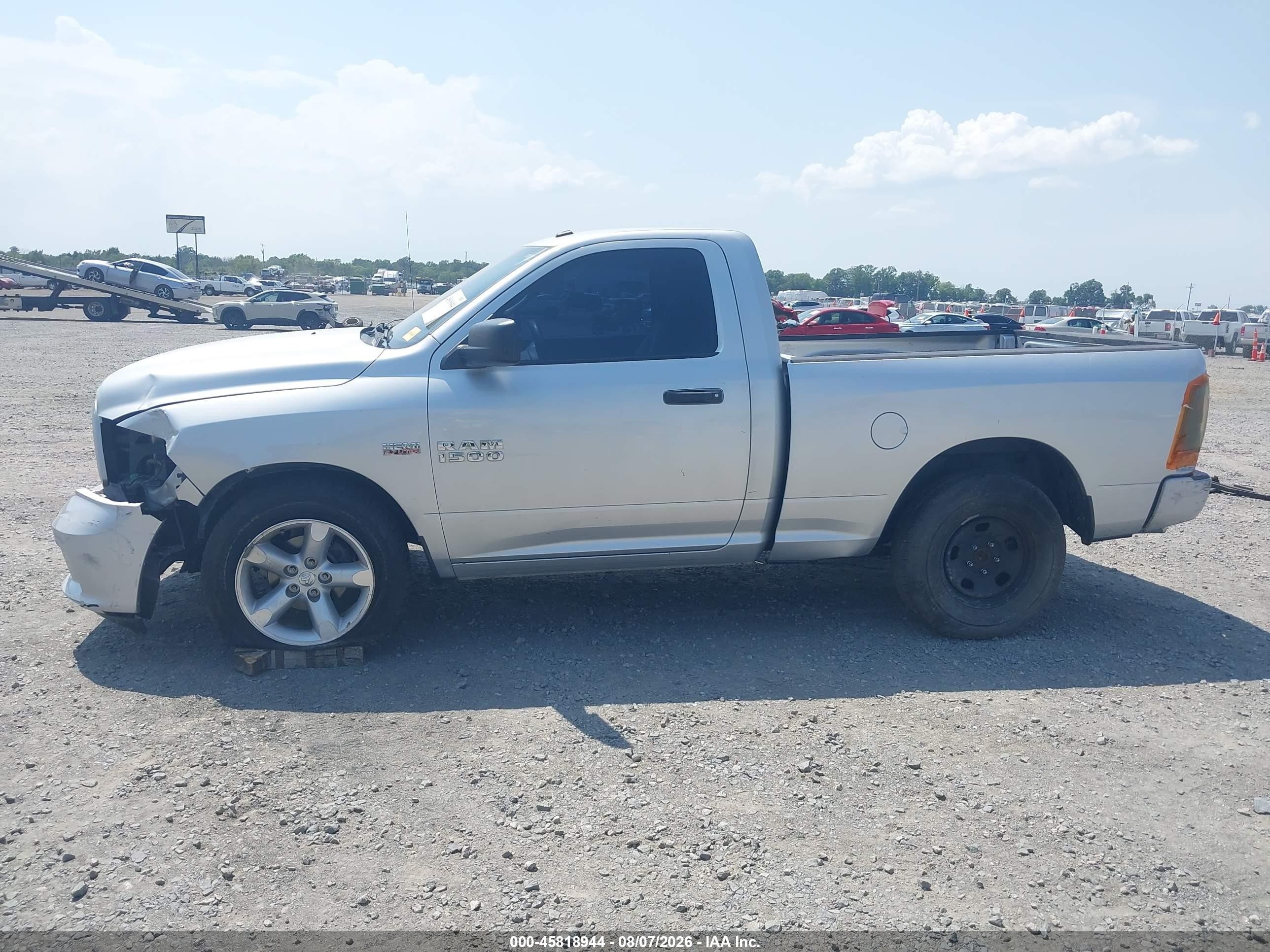 2014 Ram 1500 Express Silver vin: 3C6JR6AT2EG174345