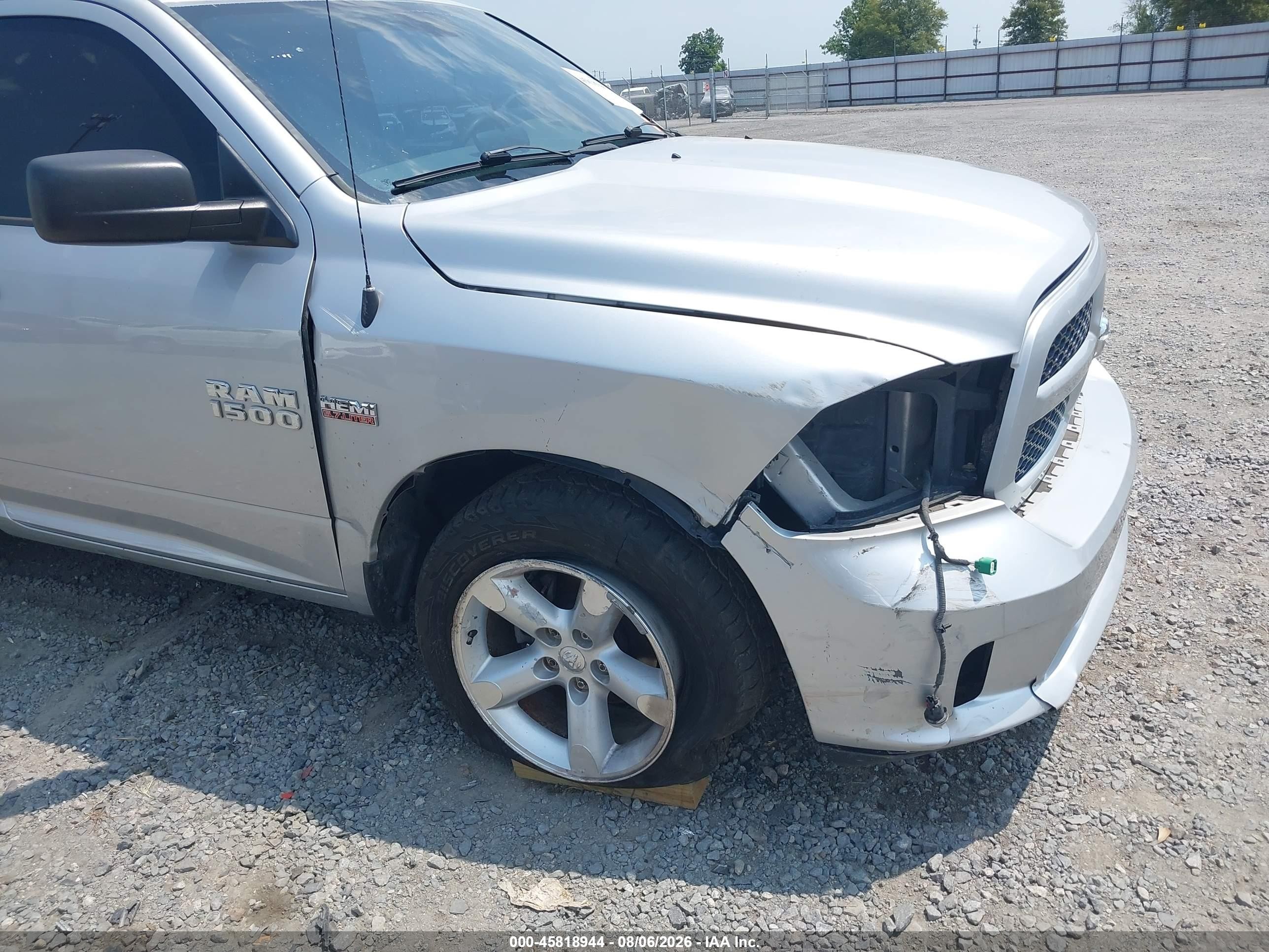 2014 Ram 1500 Express Silver vin: 3C6JR6AT2EG174345