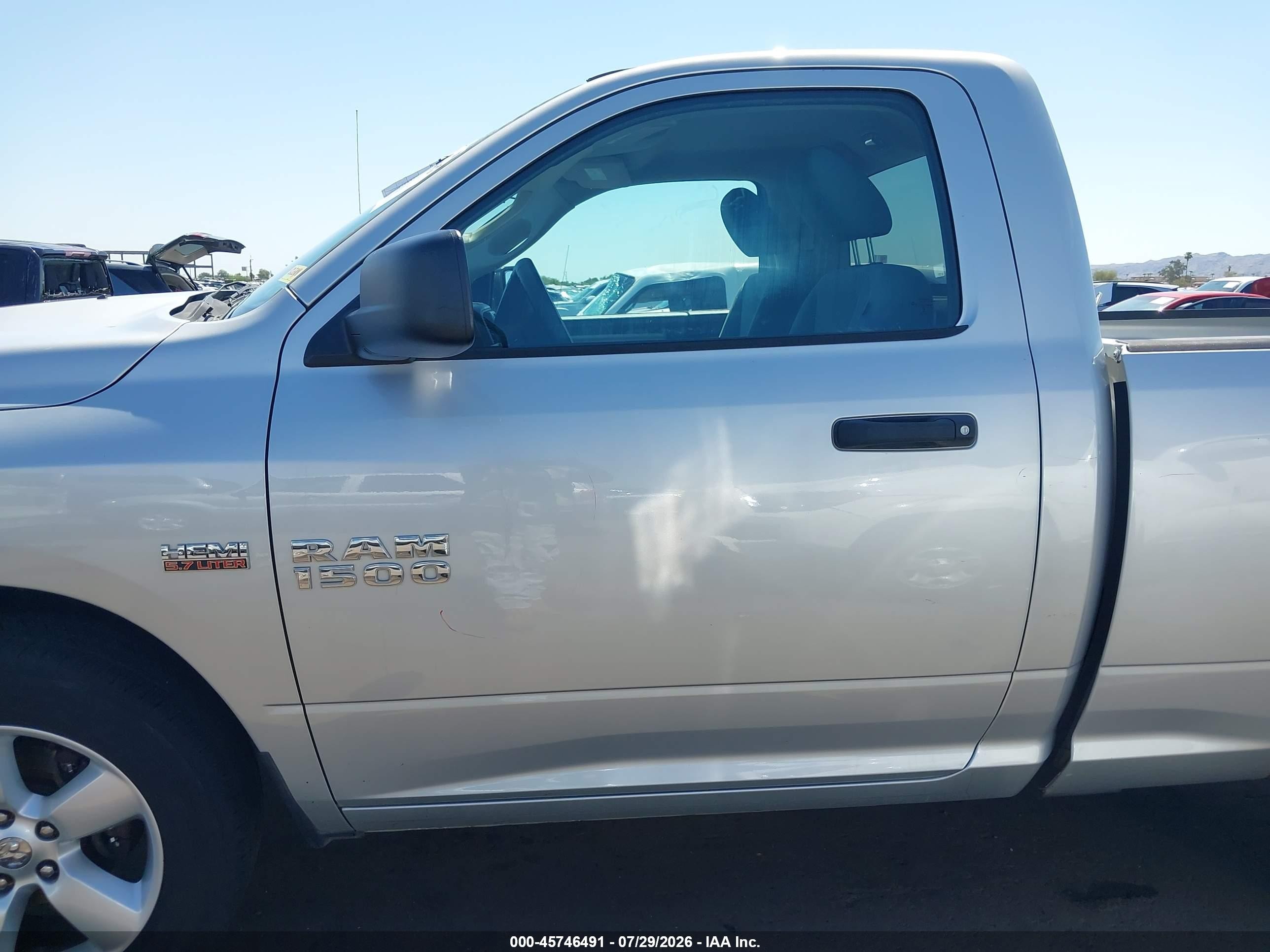 2014 Ram 1500 Express Silver vin: 3C6JR6AT3EG257461
