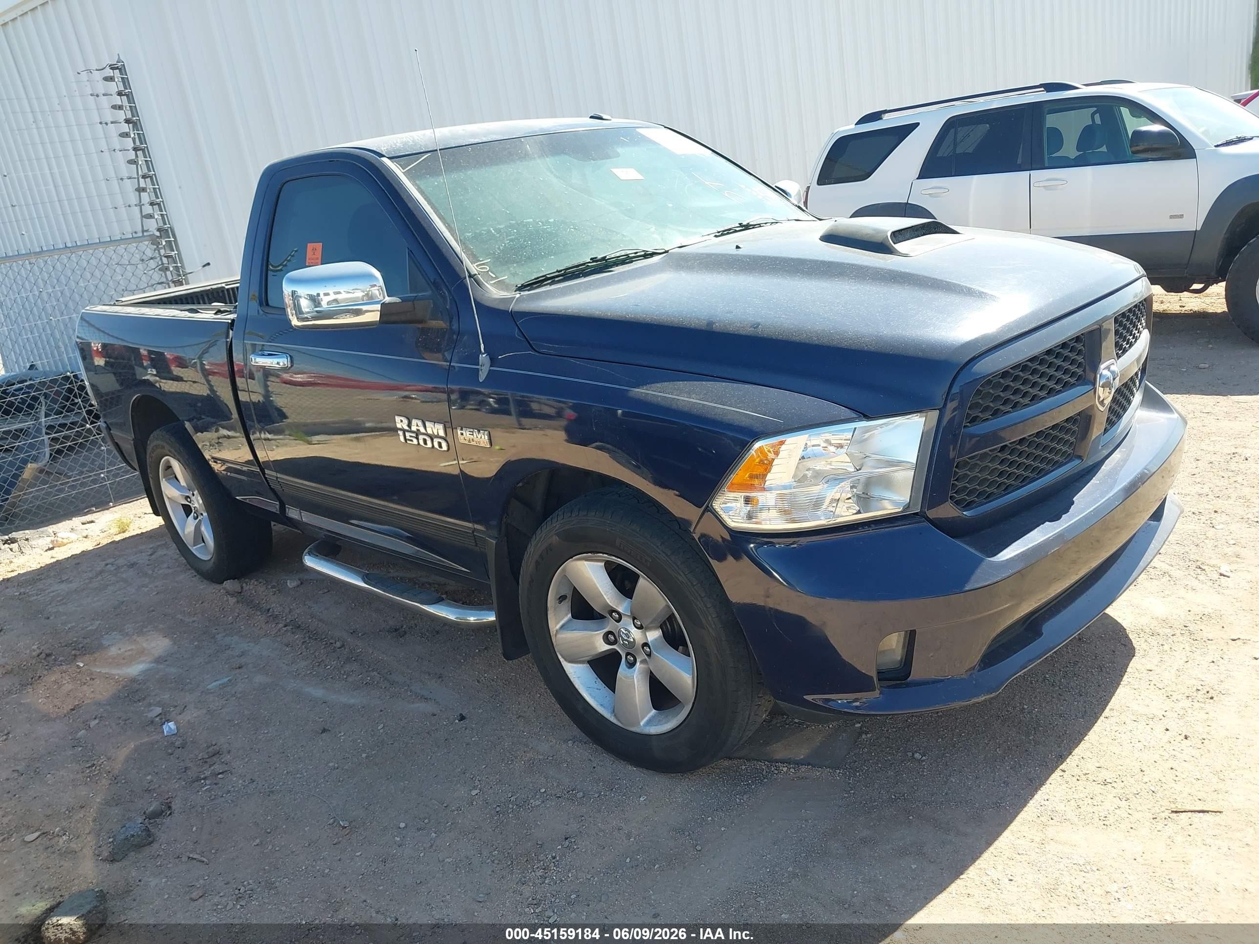 2013 Ram 1500 Express Blue vin: 3C6JR6AT4DG543625