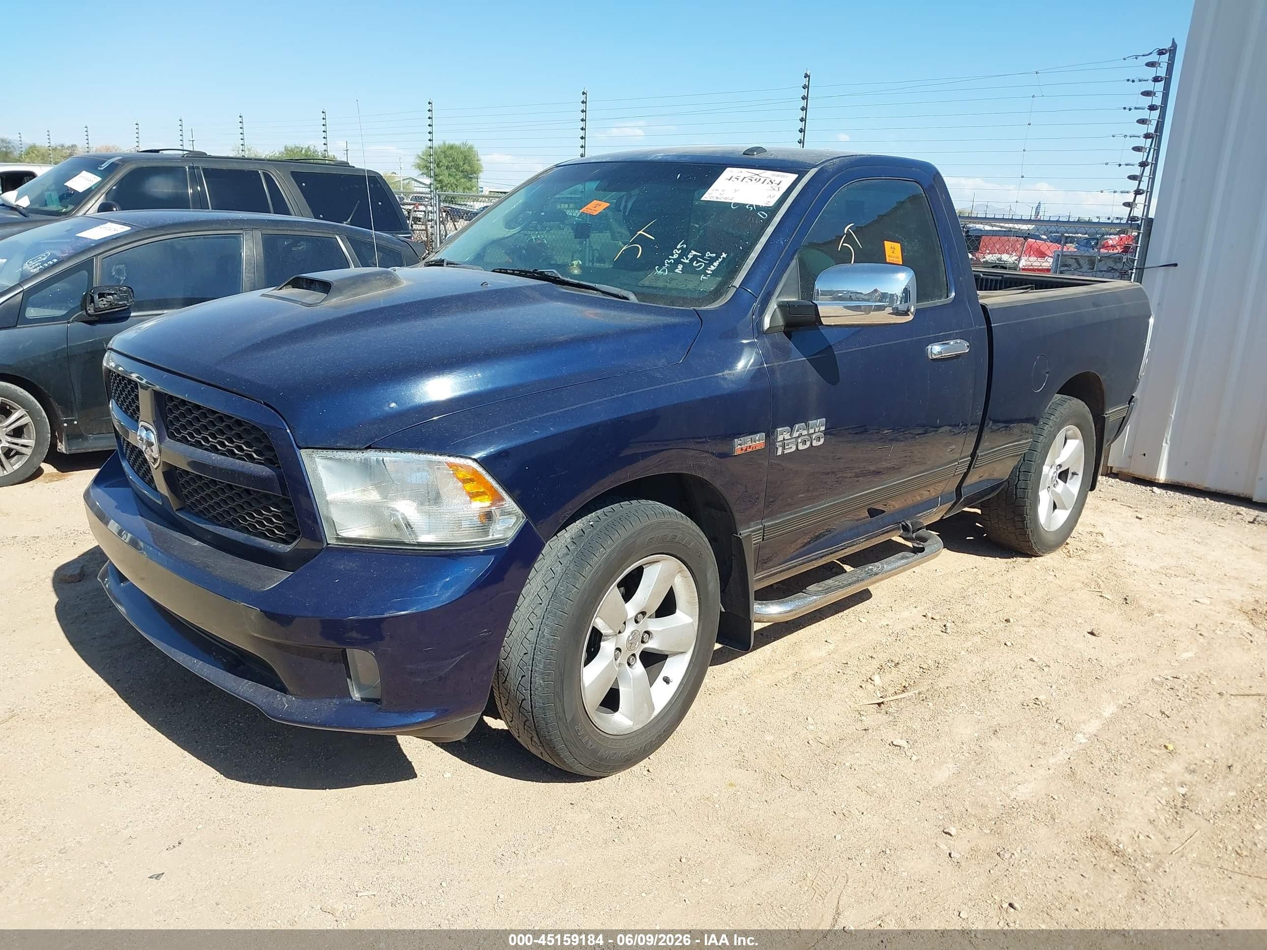 2013 Ram 1500 Express Blue vin: 3C6JR6AT4DG543625