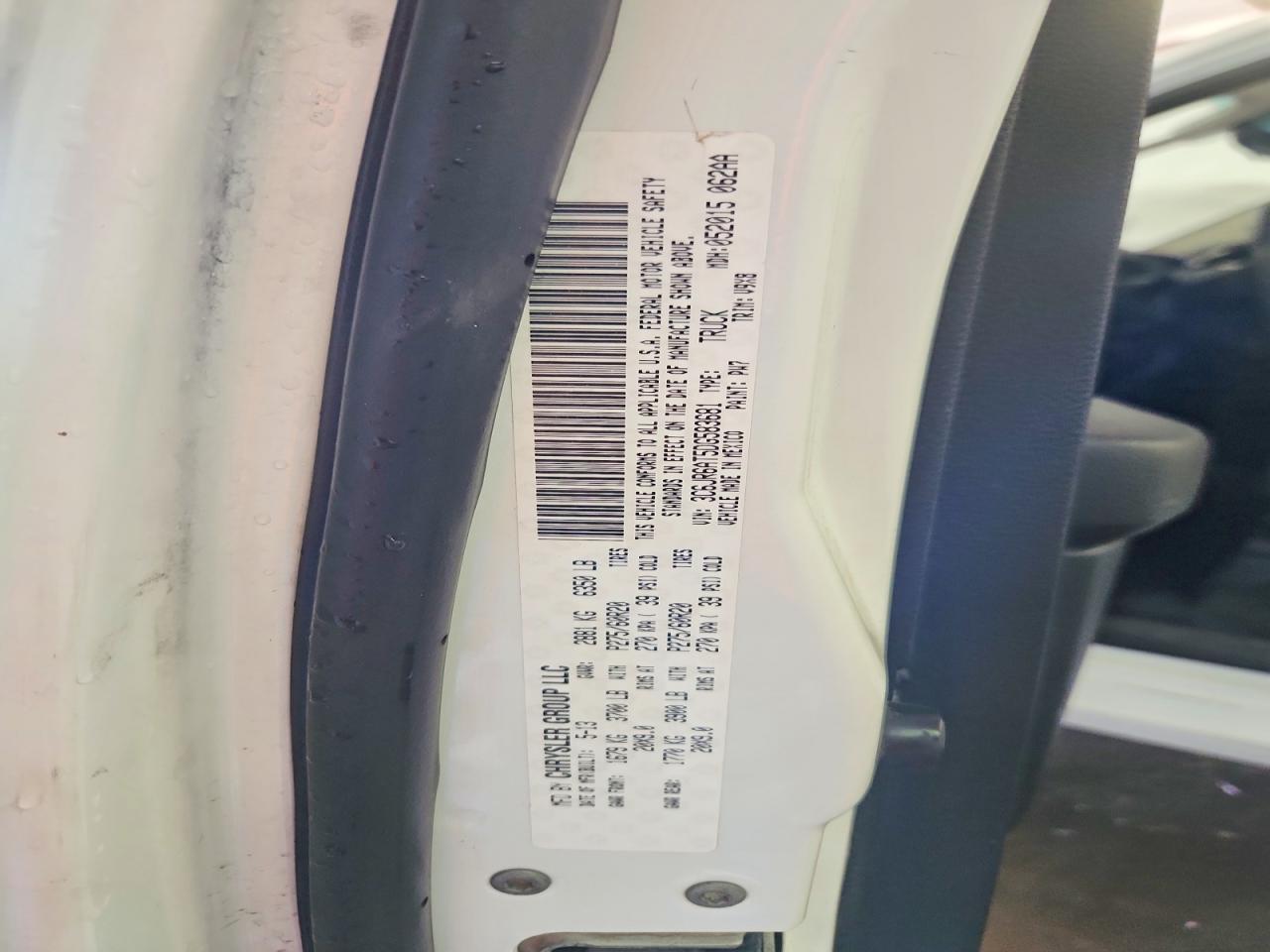 2013 Ram 1500 St White vin: 3C6JR6AT5DG583681