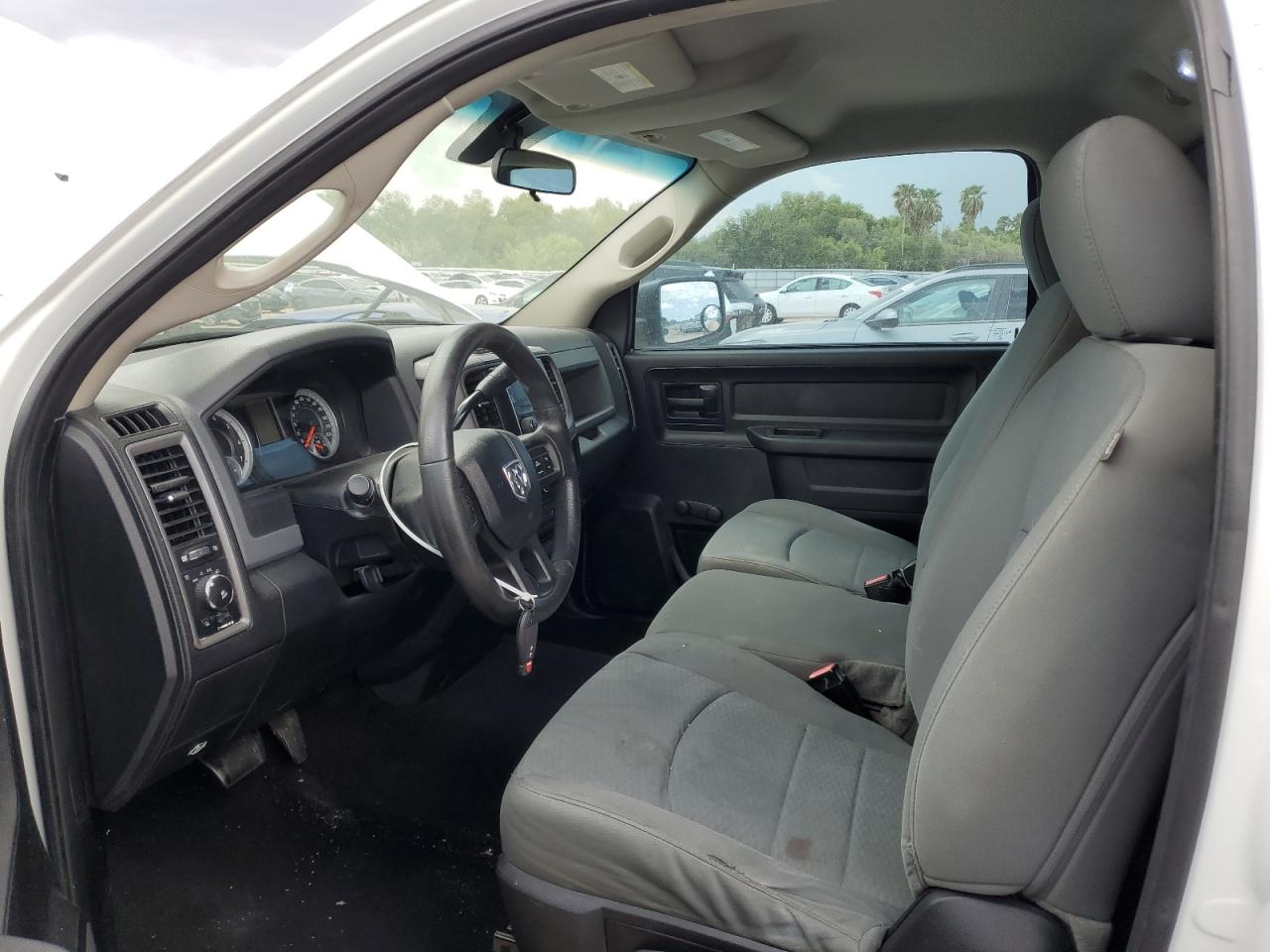 2013 Ram 1500 St White vin: 3C6JR6AT5DG583681 Damage: Left Front Seat Cushion, Torn, 2 To 3 Inches