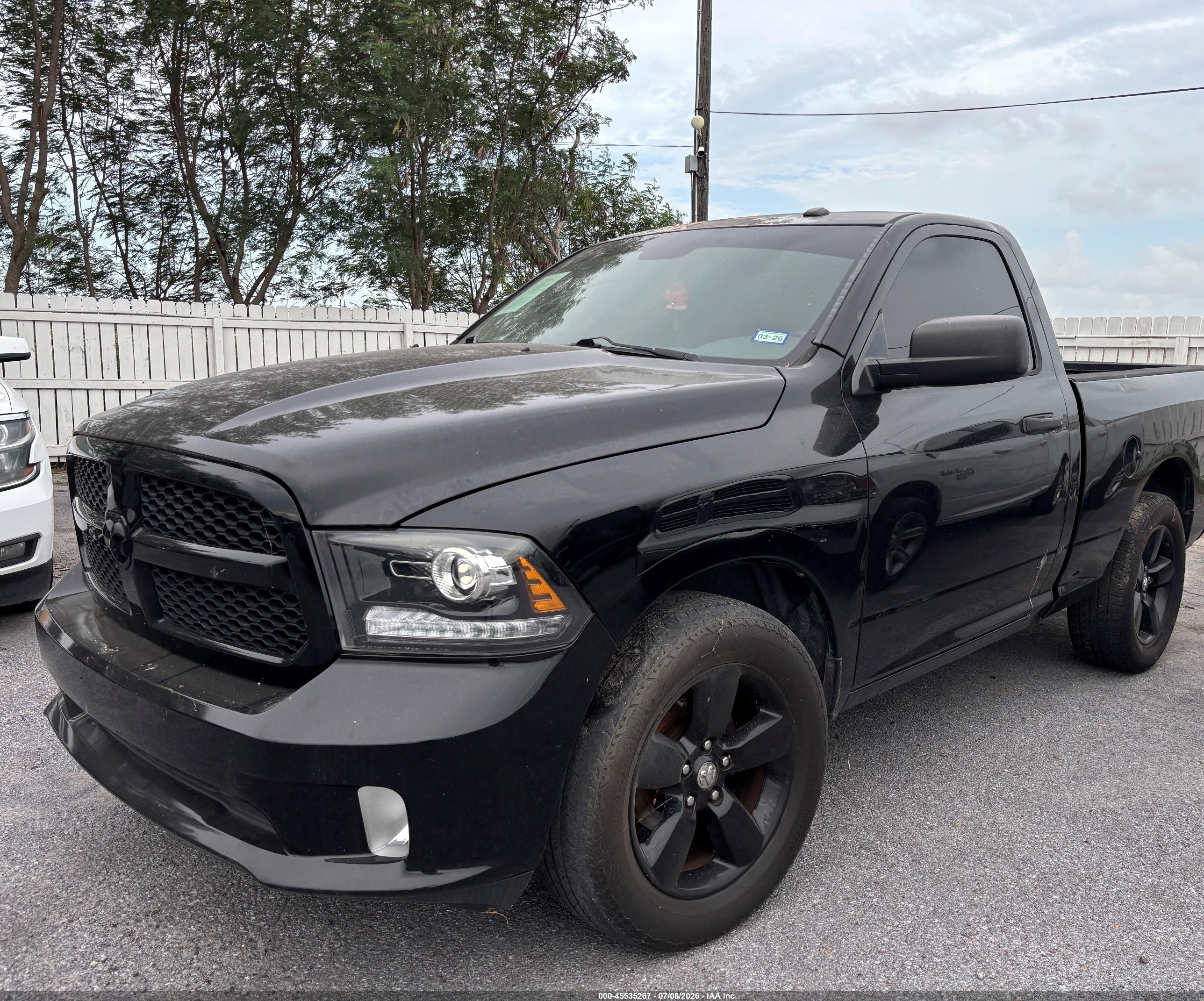 2014 Ram 1500 Express Black vin: 3C6JR6AT5EG100918