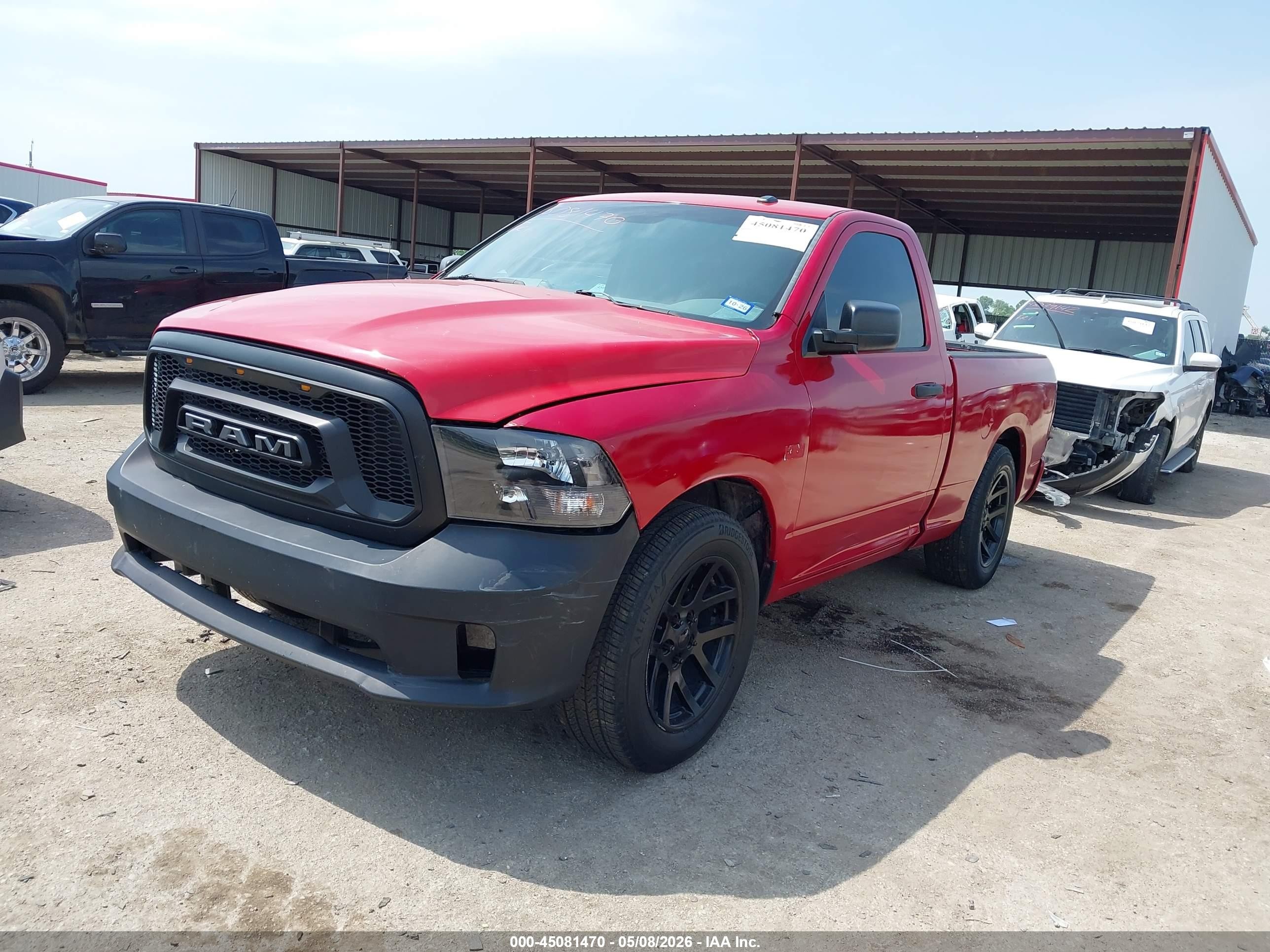 2014 Ram 1500 Express Red vin: 3C6JR6AT8EG259528