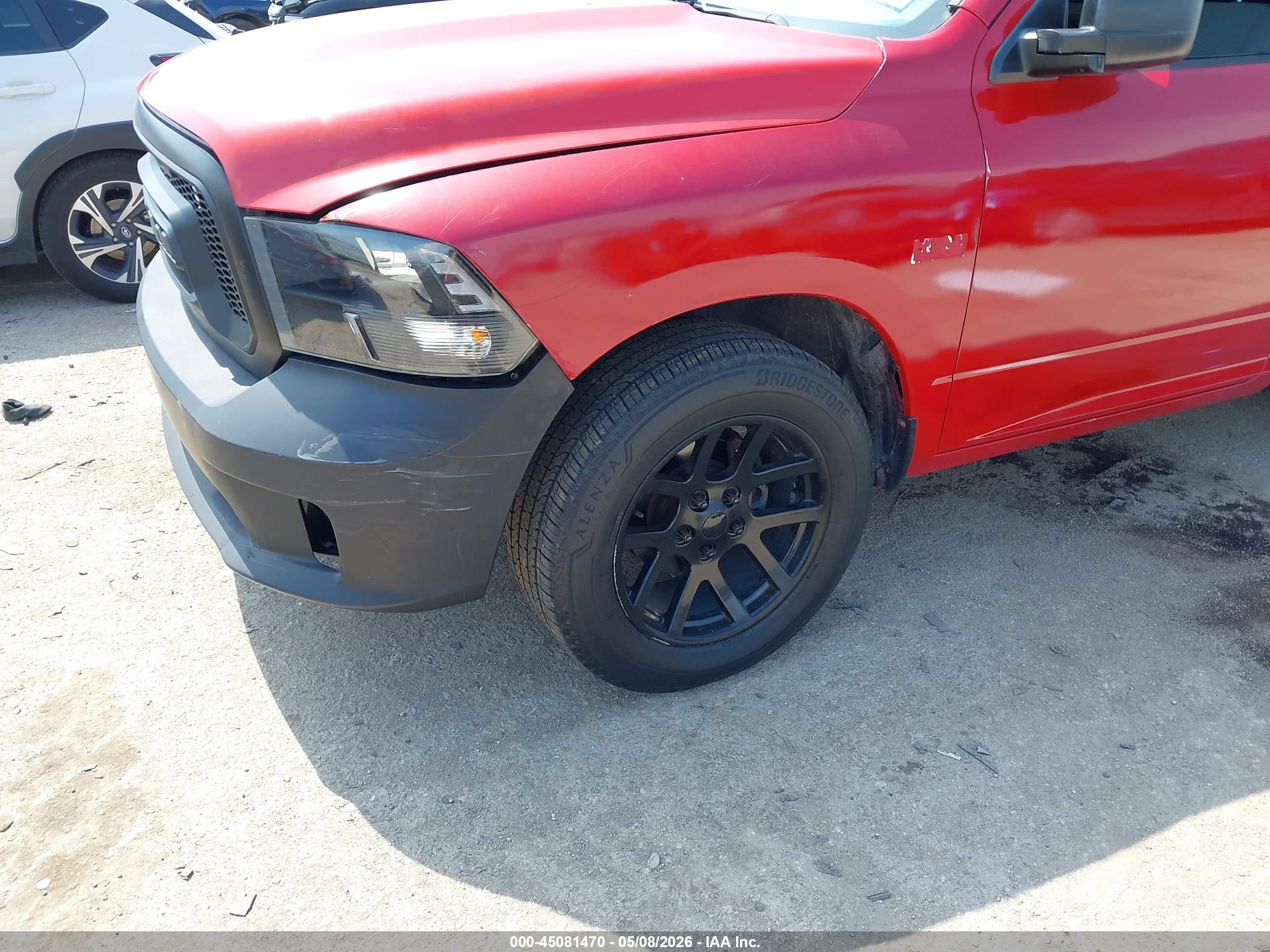 2014 Ram 1500 Express Red vin: 3C6JR6AT8EG259528