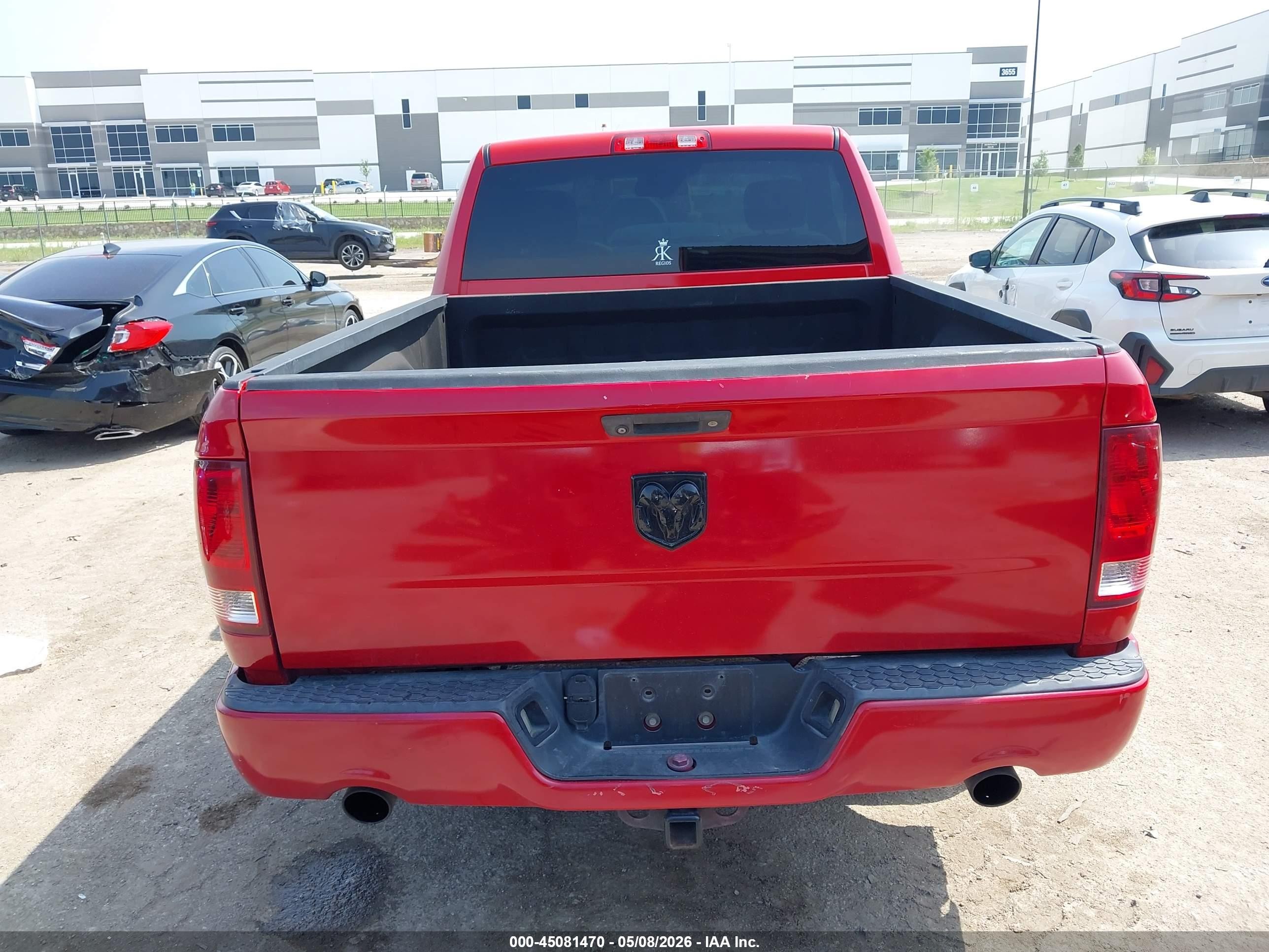 2014 Ram 1500 Express Red vin: 3C6JR6AT8EG259528