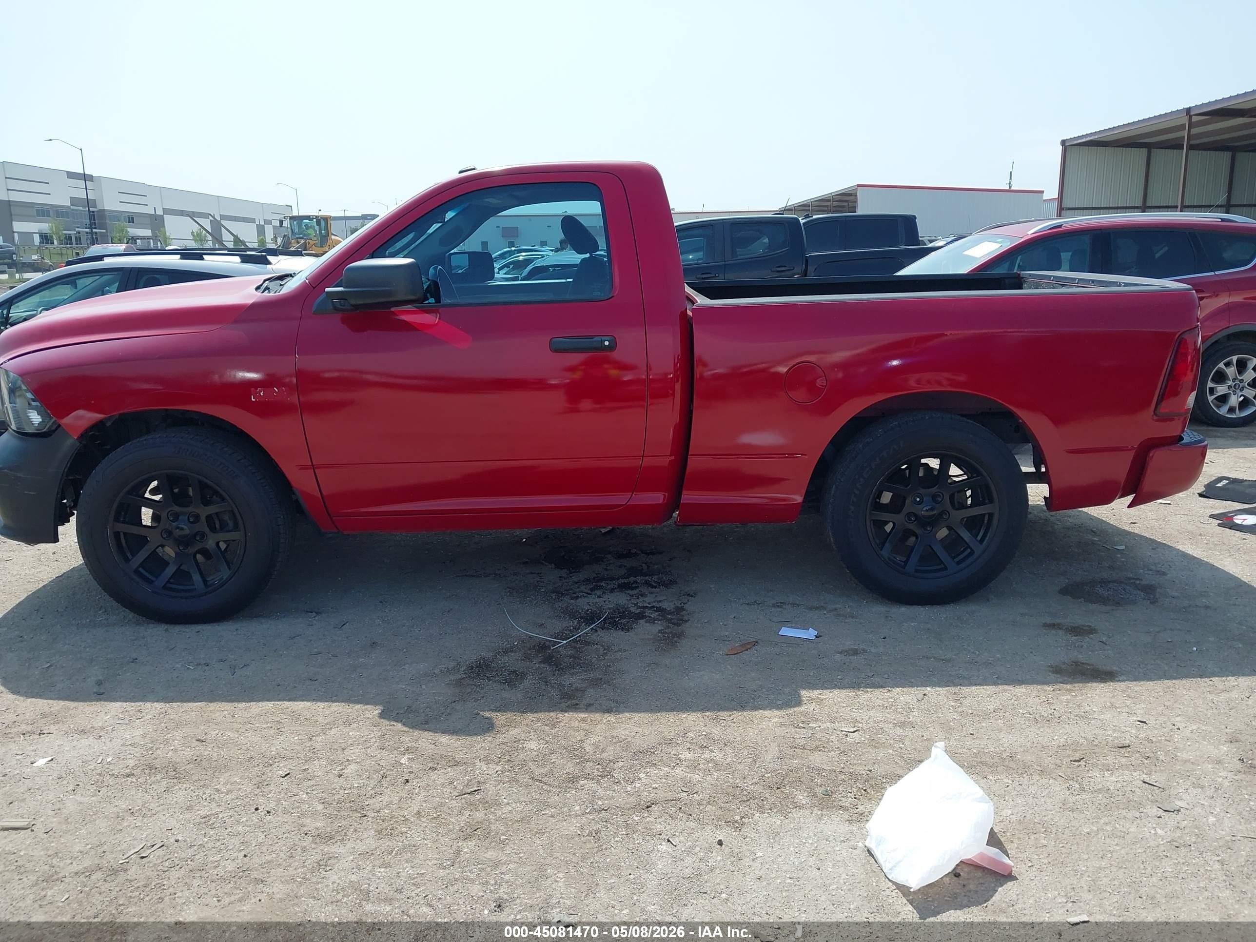 2014 Ram 1500 Express Red vin: 3C6JR6AT8EG259528