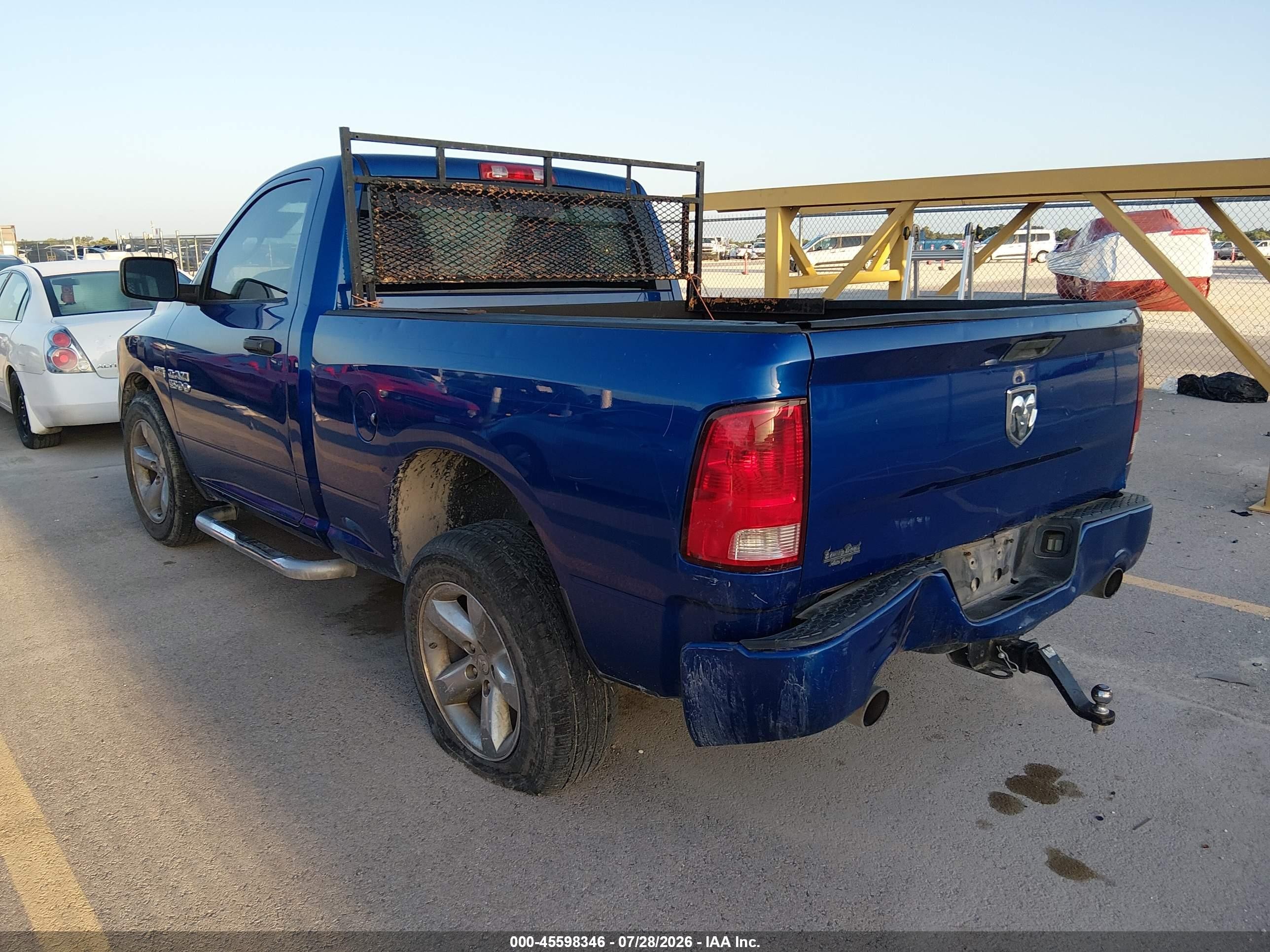 2014 Ram 1500 Express Blue vin: 3C6JR6AT9EG188954