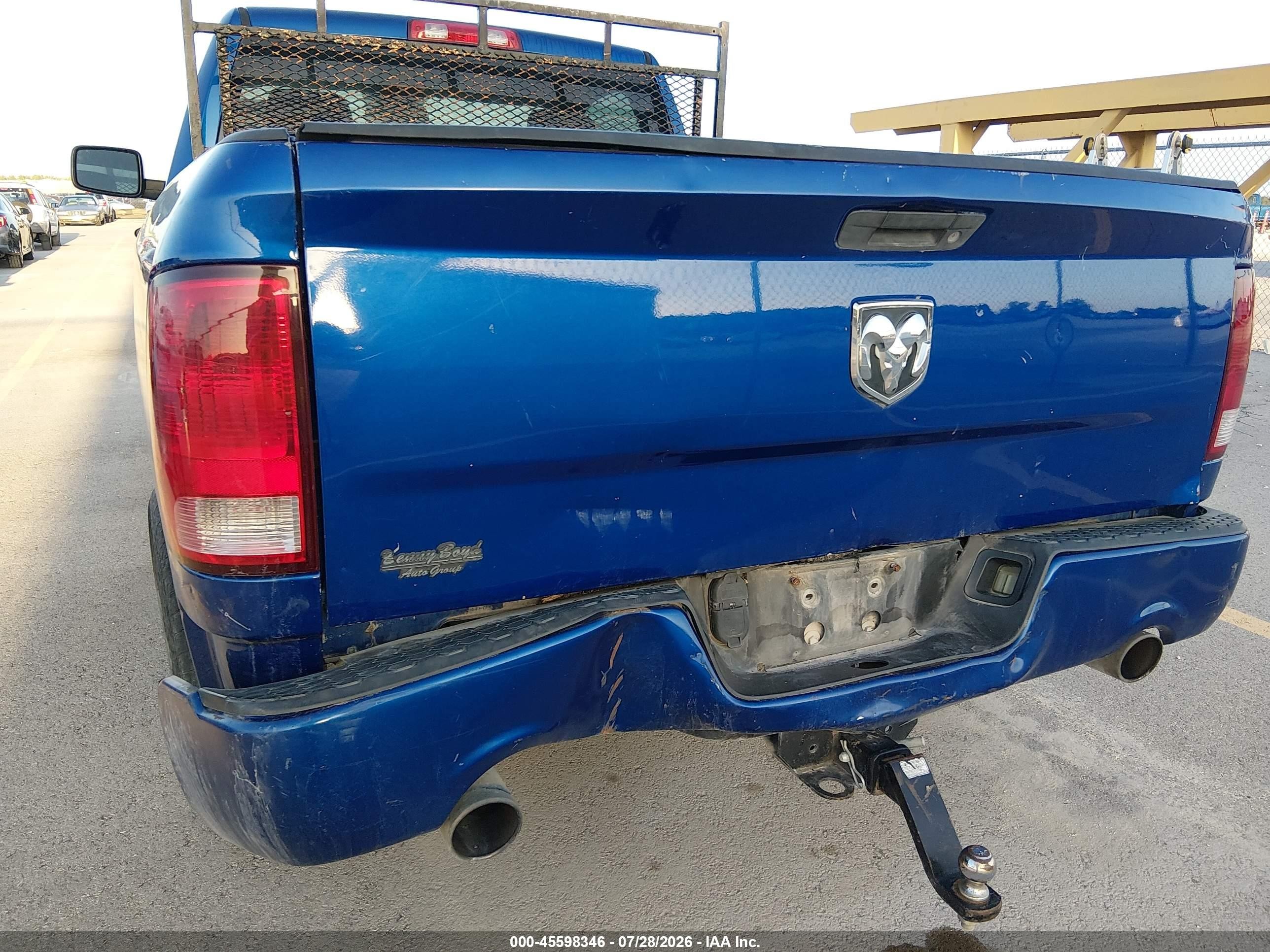 2014 Ram 1500 Express Blue vin: 3C6JR6AT9EG188954