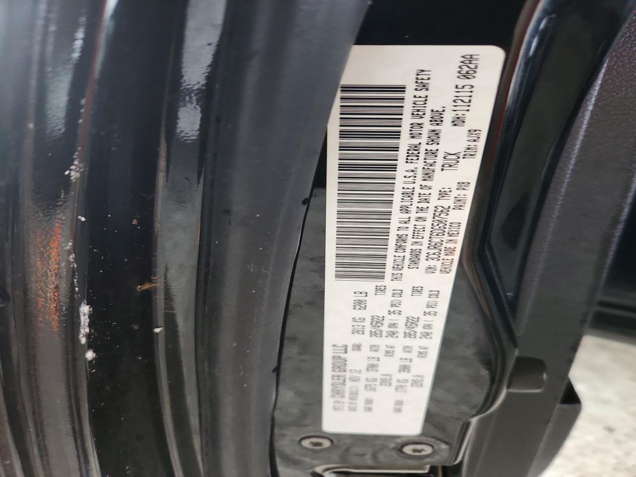 2013 Ram 1500 Sport Черный vin: 3C6JR6CT6DG507562