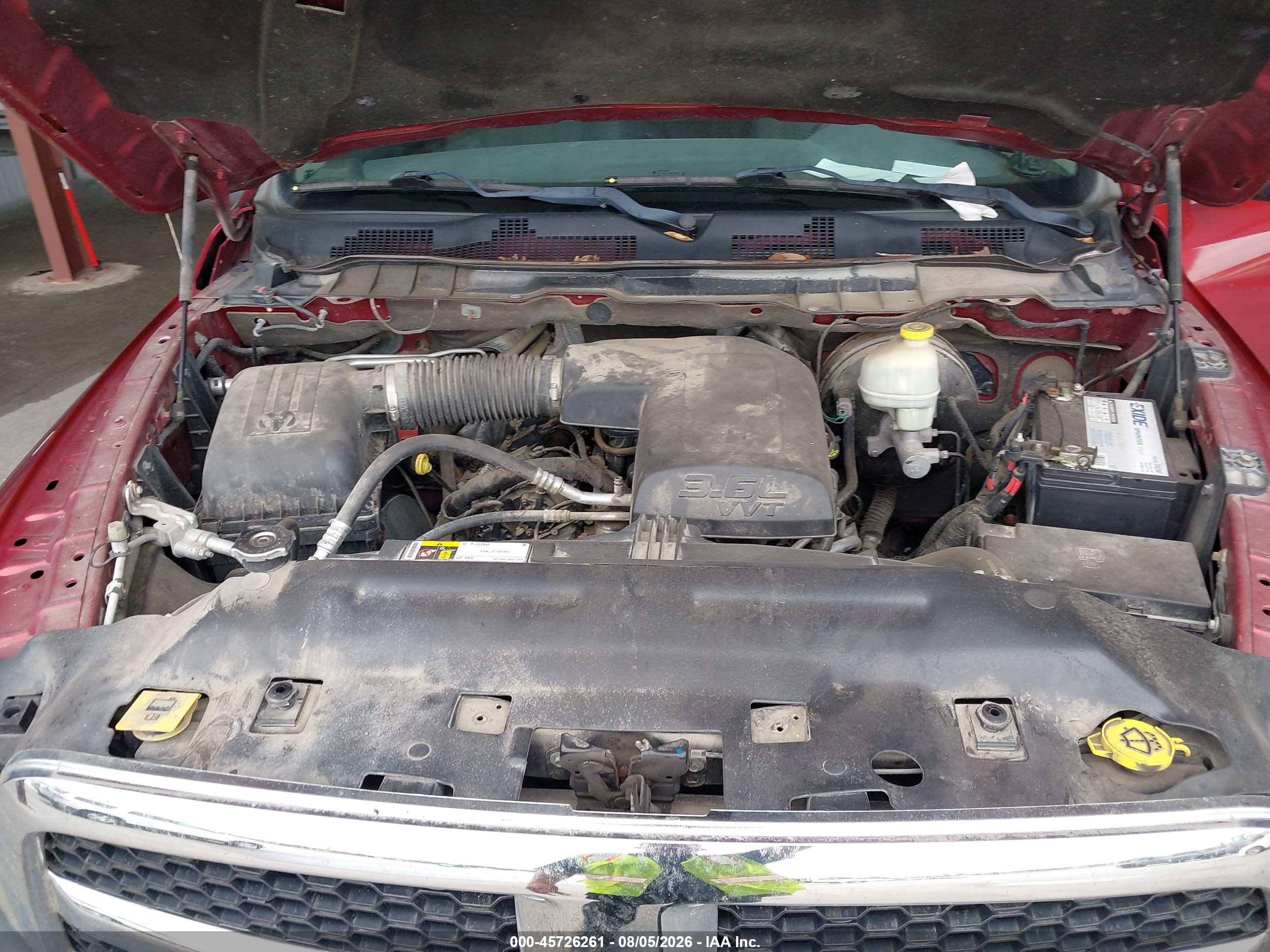 2015 Ram 1500 Tradesman Красный vin: 3C6JR6DG0FG675721