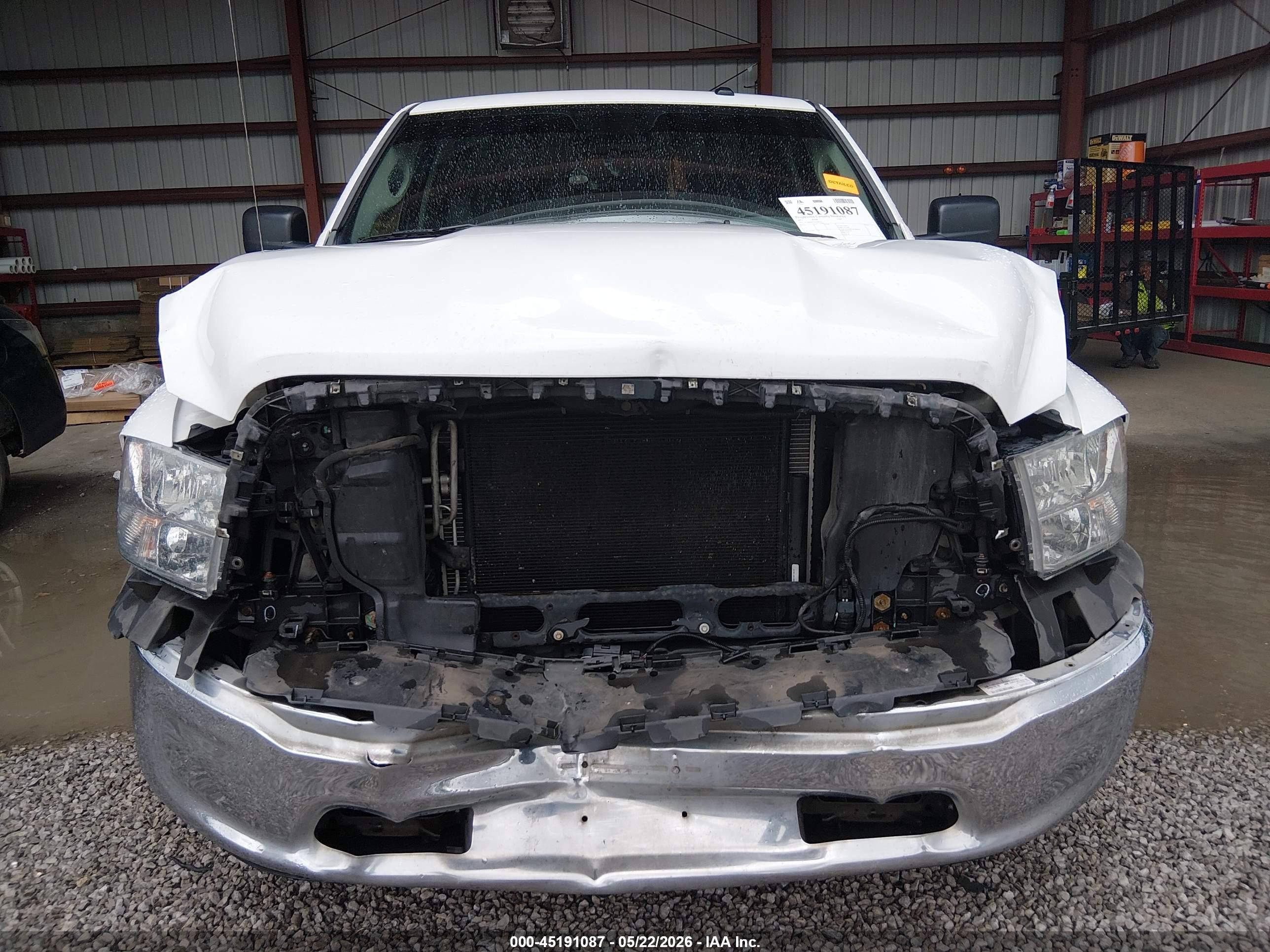 2013 Ram 1500 Tradesman White vin: 3C6JR6DG1DG588343