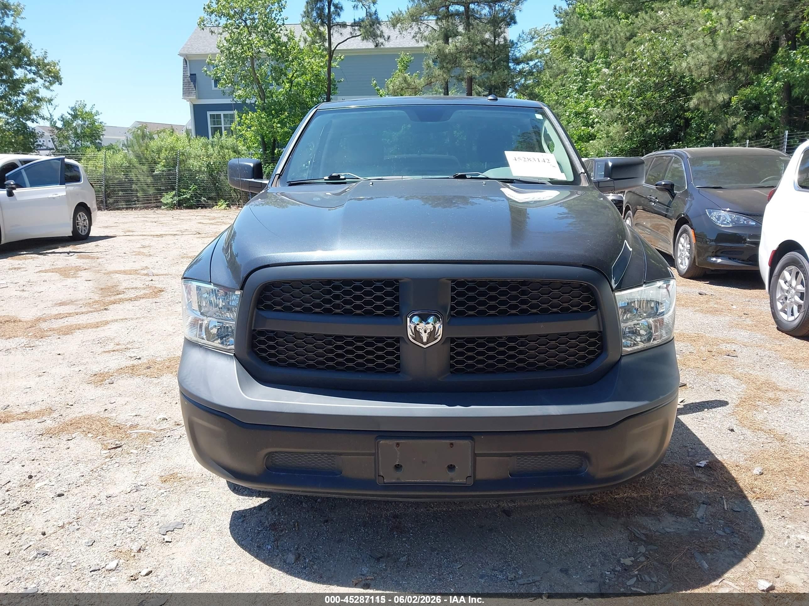 2017 Ram 1500 Tradesman  4x2 8' Box Dark Blue vin: 3C6JR6DG6HG764700